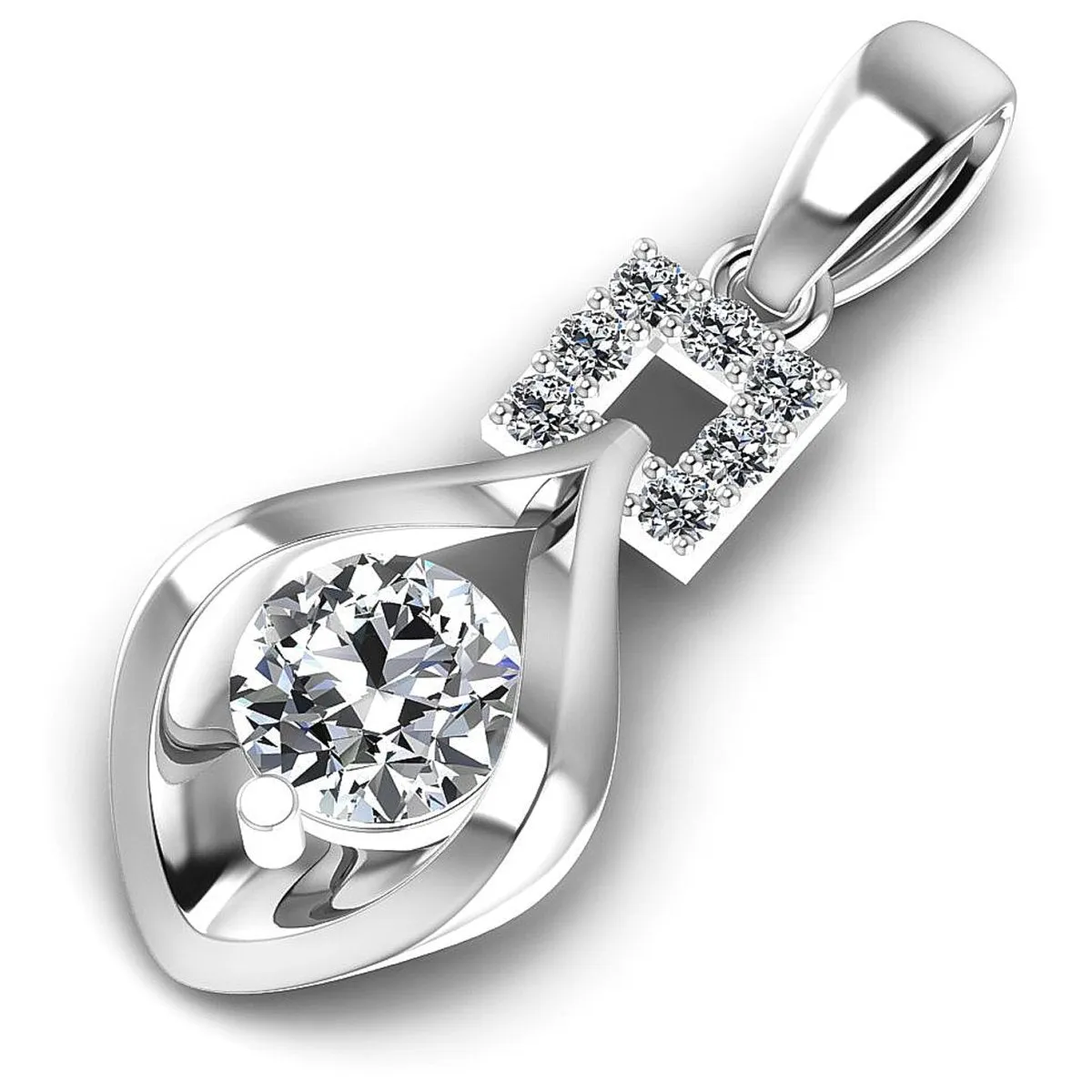 0.60 CT Round Cut Diamonds - Fashion Pendant