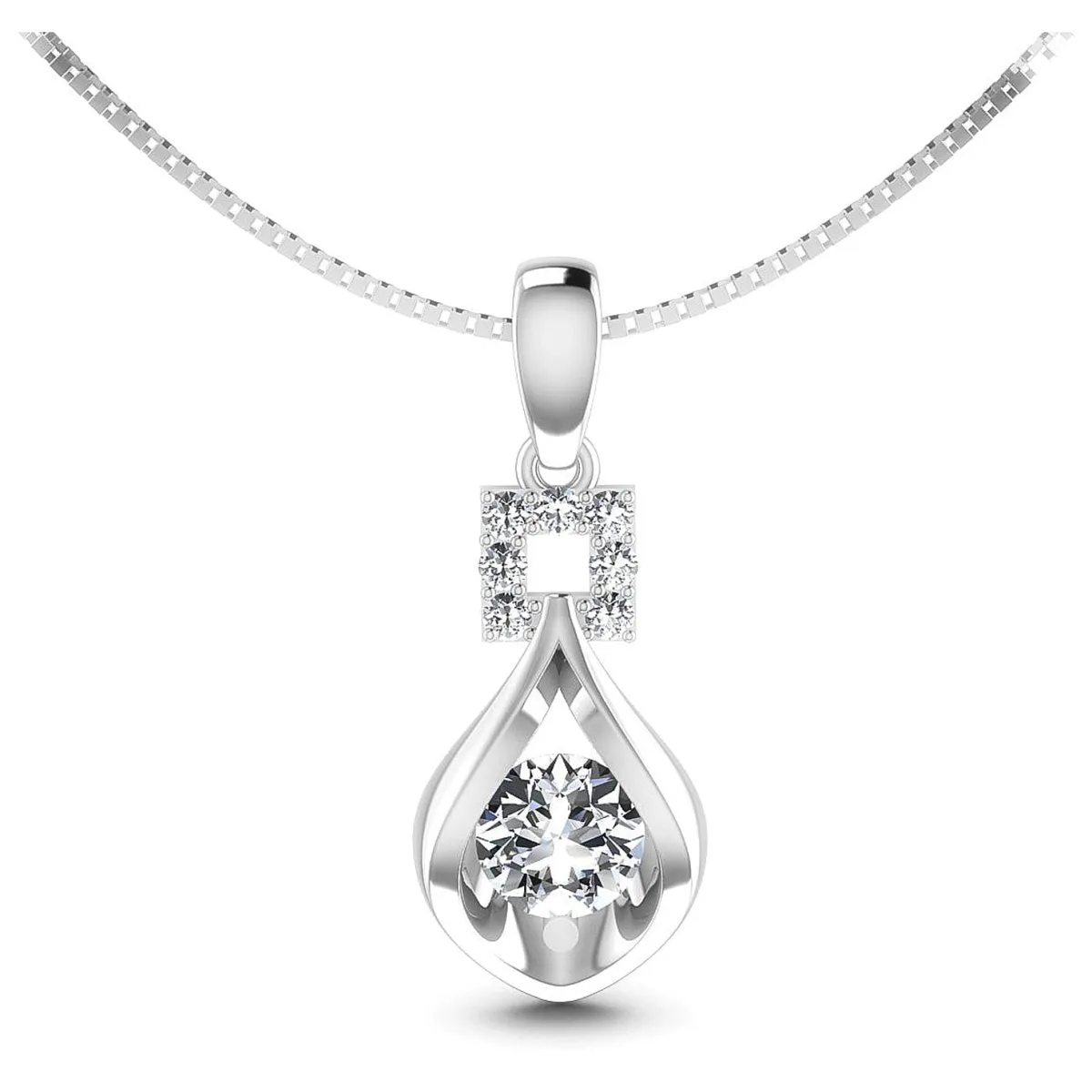 0.60 CT Round Cut Diamonds - Fashion Pendant