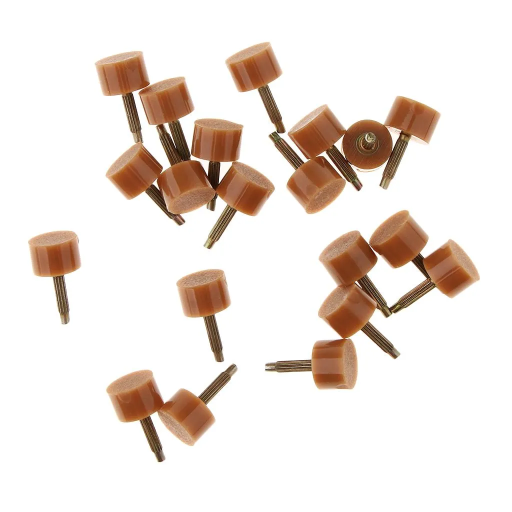 10Pairs High Heel Replacement Tip for Shoe Repair 9mm/10mm Small Beige 10mm