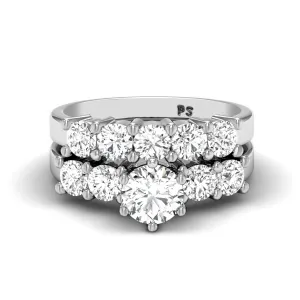1.75-2.90 CT Round Cut Diamonds - Bridal Set