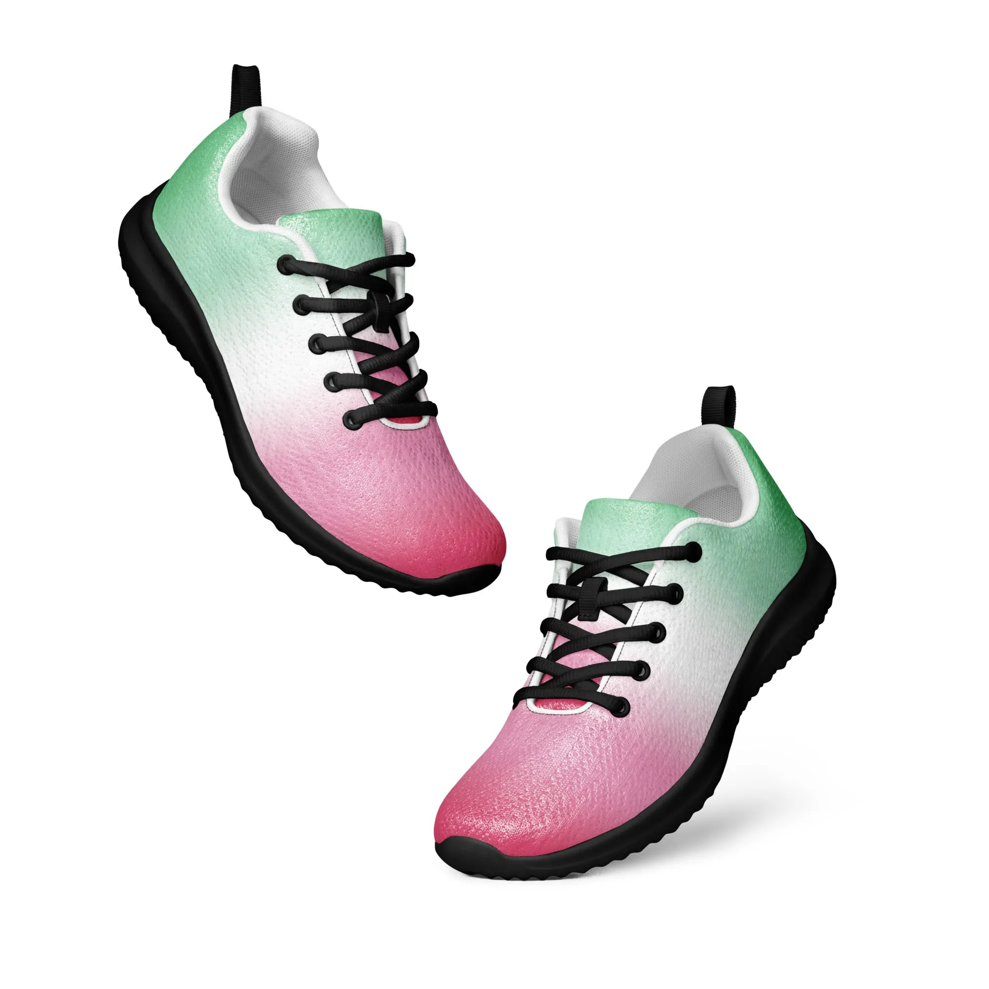 Abrosexual Pride Men’s Athletic Shoes in Ombre