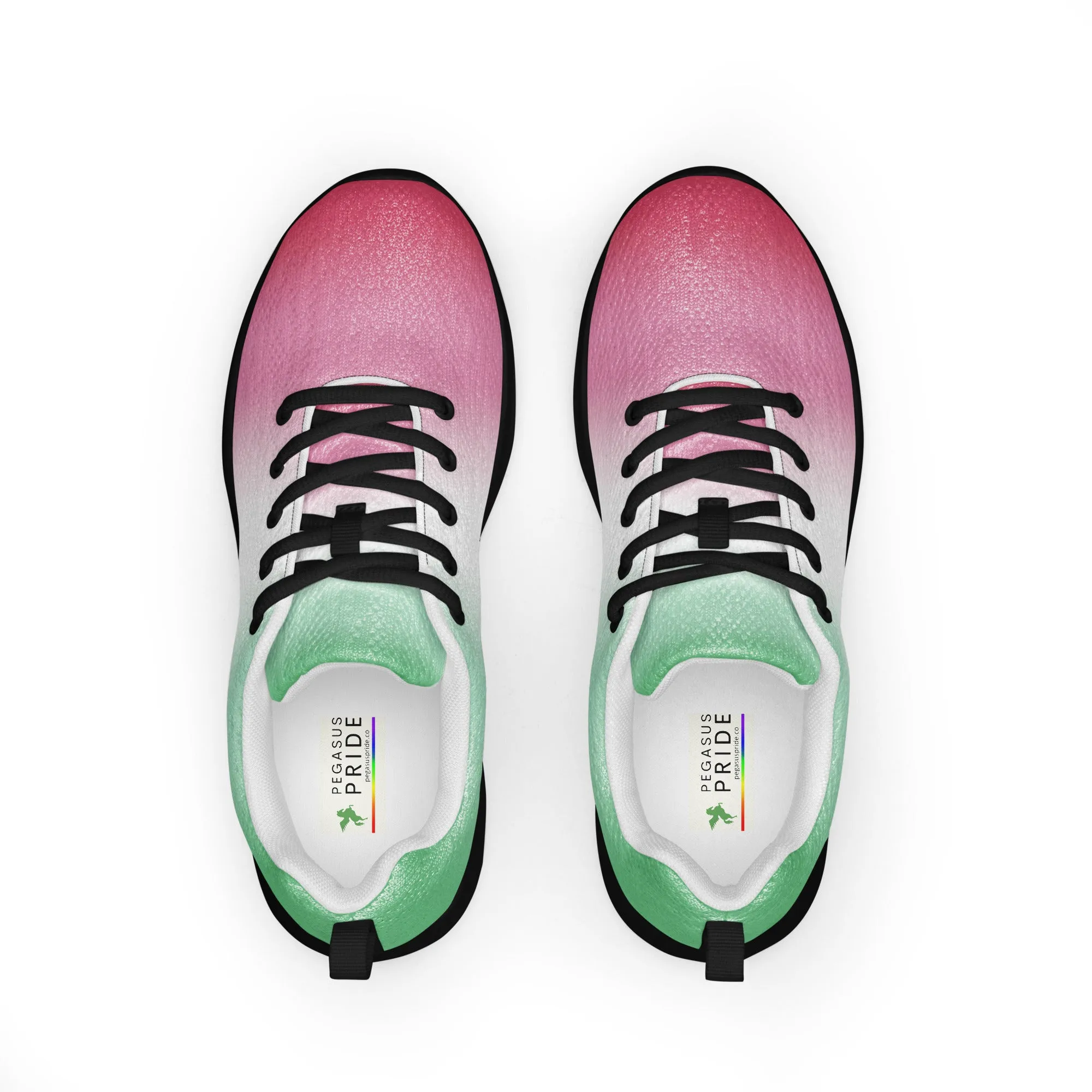 Abrosexual Pride Men’s Athletic Shoes in Ombre