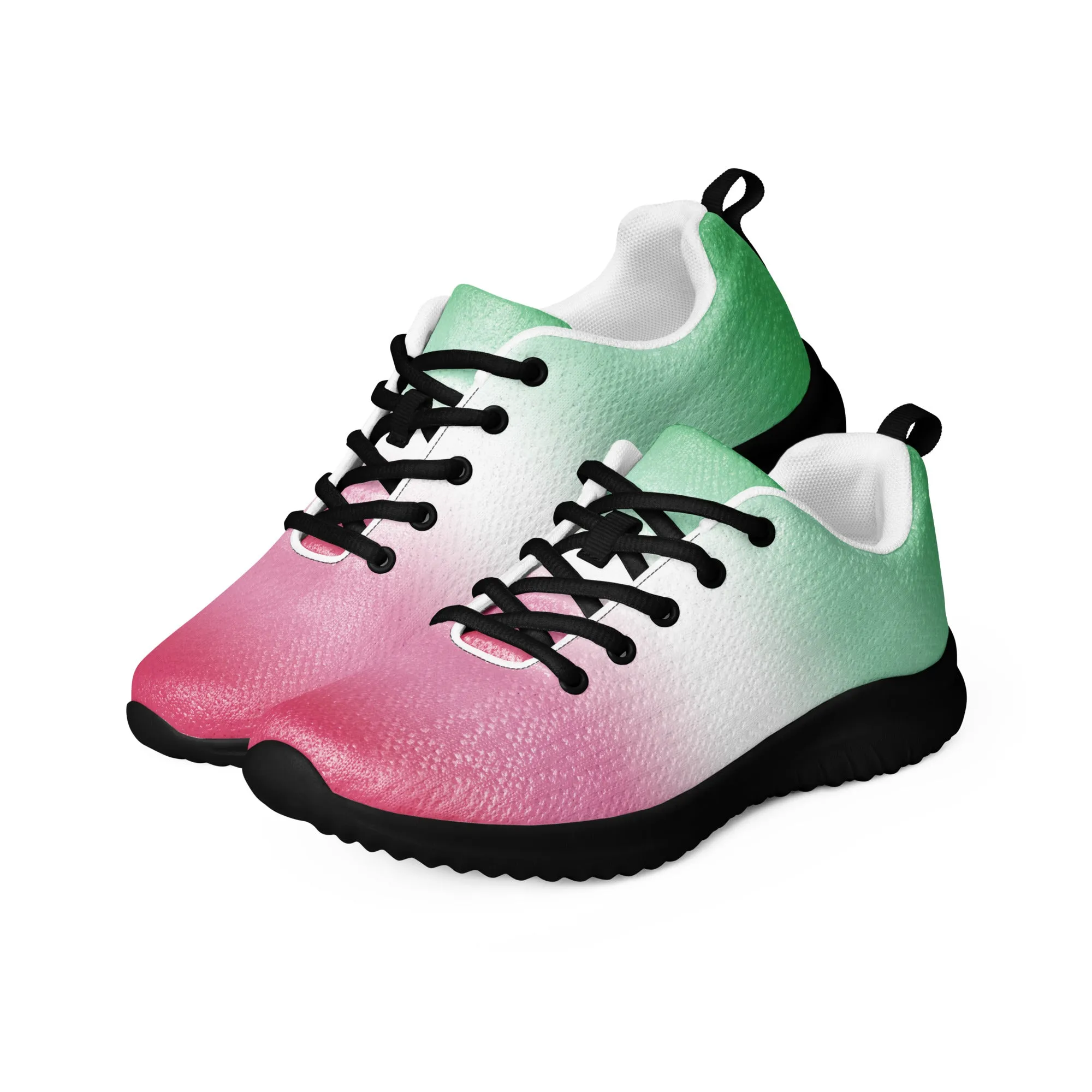 Abrosexual Pride Men’s Athletic Shoes in Ombre