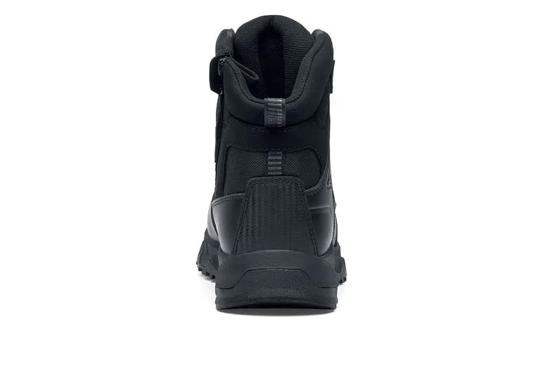 ACE Work Boots Defense, Men's, Women's, Unisex 8" Nano Composite Toe (NCT) Work Boots, Slip Resistant, Water Resistant, Black, Men's 10 / Women's 11.5