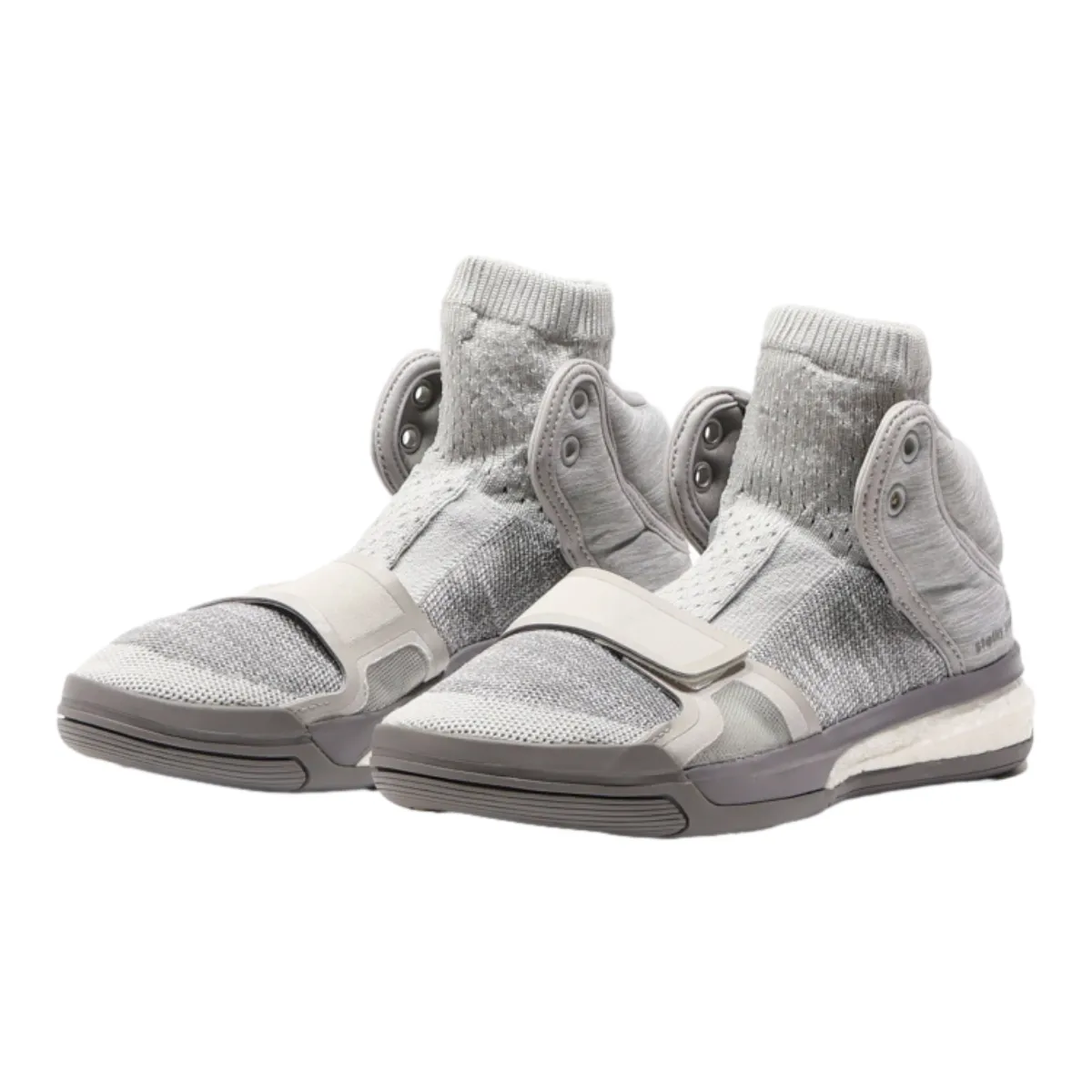 ADIDAS High Top Trainers Grey Synthetic Womens UK 4.5