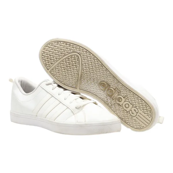 ADIDAS VS Pace Sneaker Trainers White Leather Womens UK 8.5