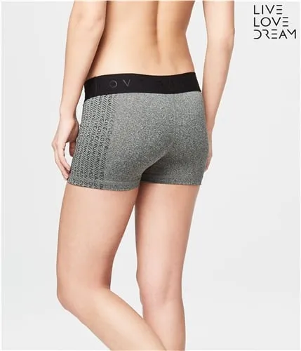 Aeropostale Womens Rubber Logo Athletic Compression Shorts