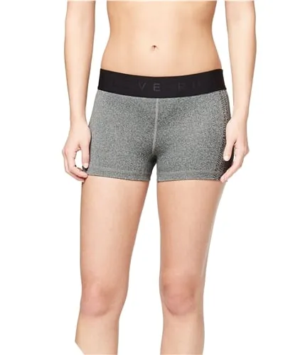 Aeropostale Womens Rubber Logo Athletic Compression Shorts