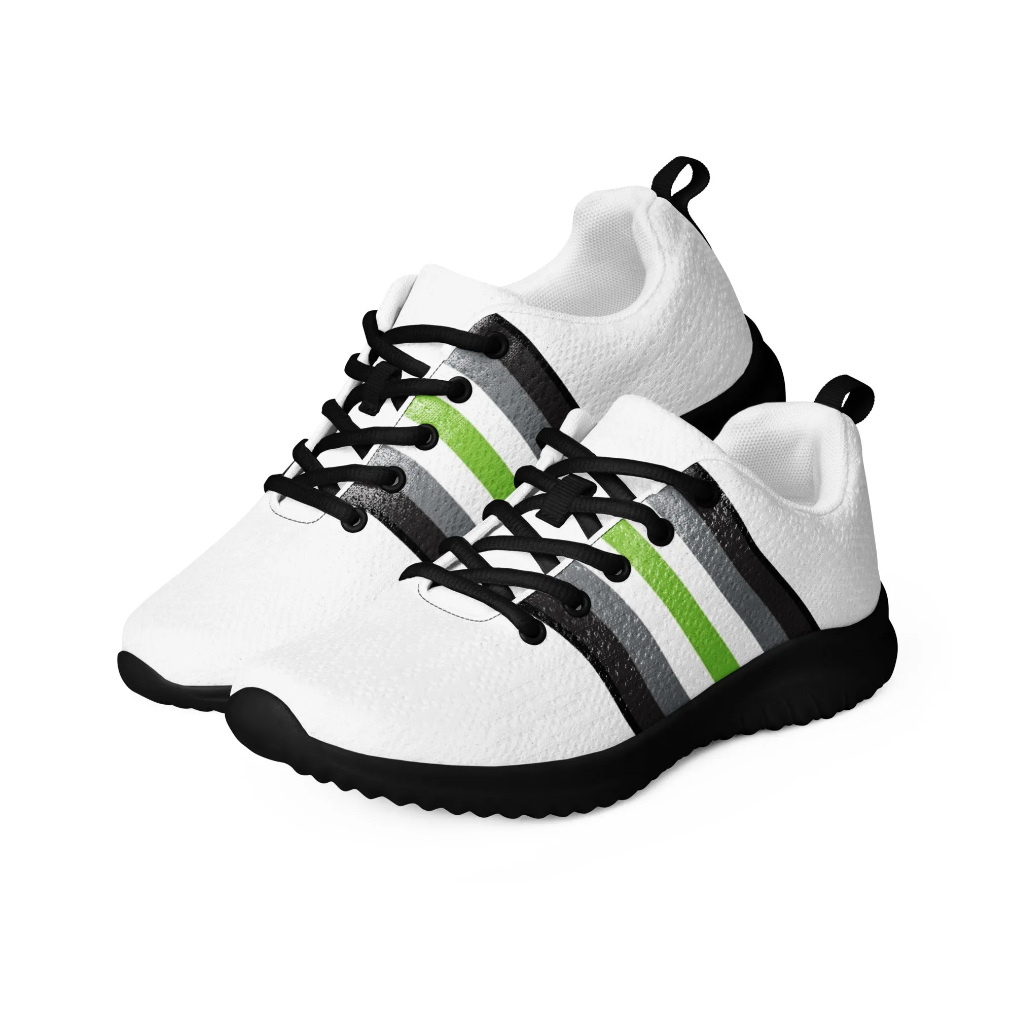 Agender Pride Flag Men’s Athletic Shoes