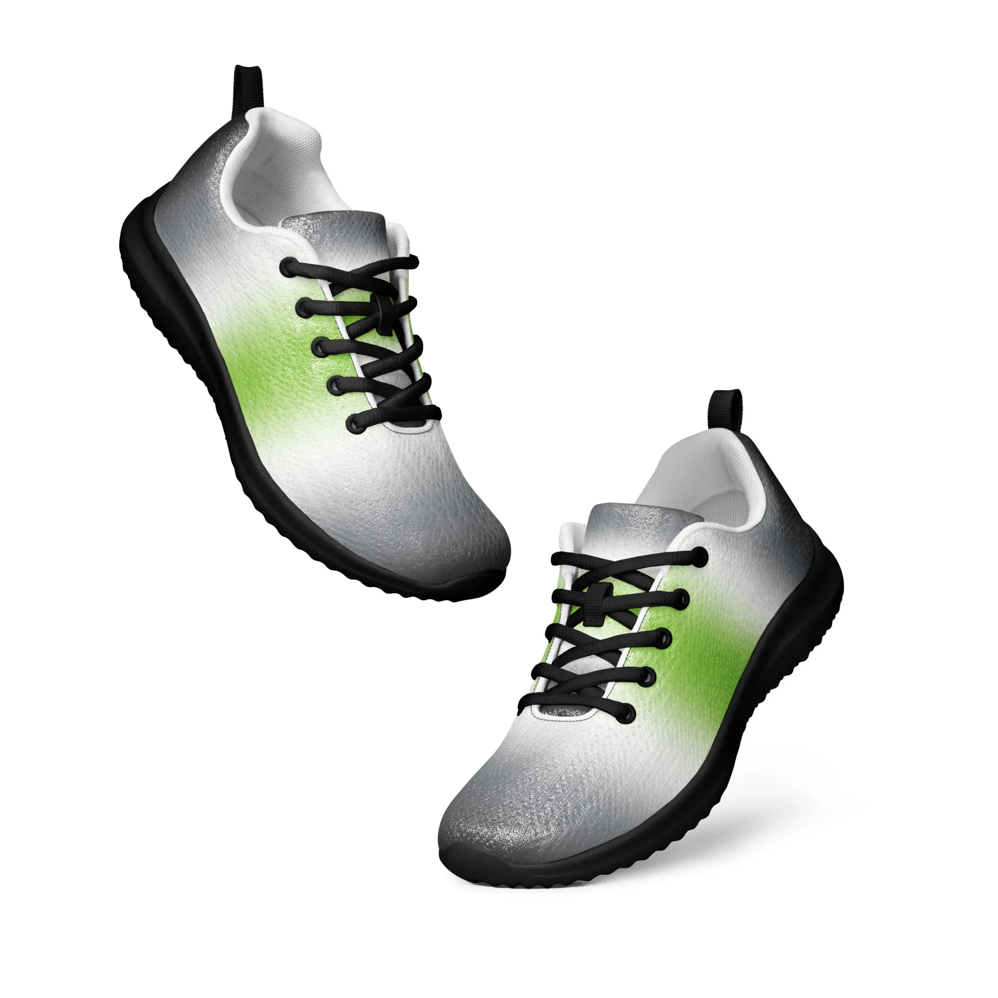 Agender Pride Women’s Athletic Shoes in Ombre