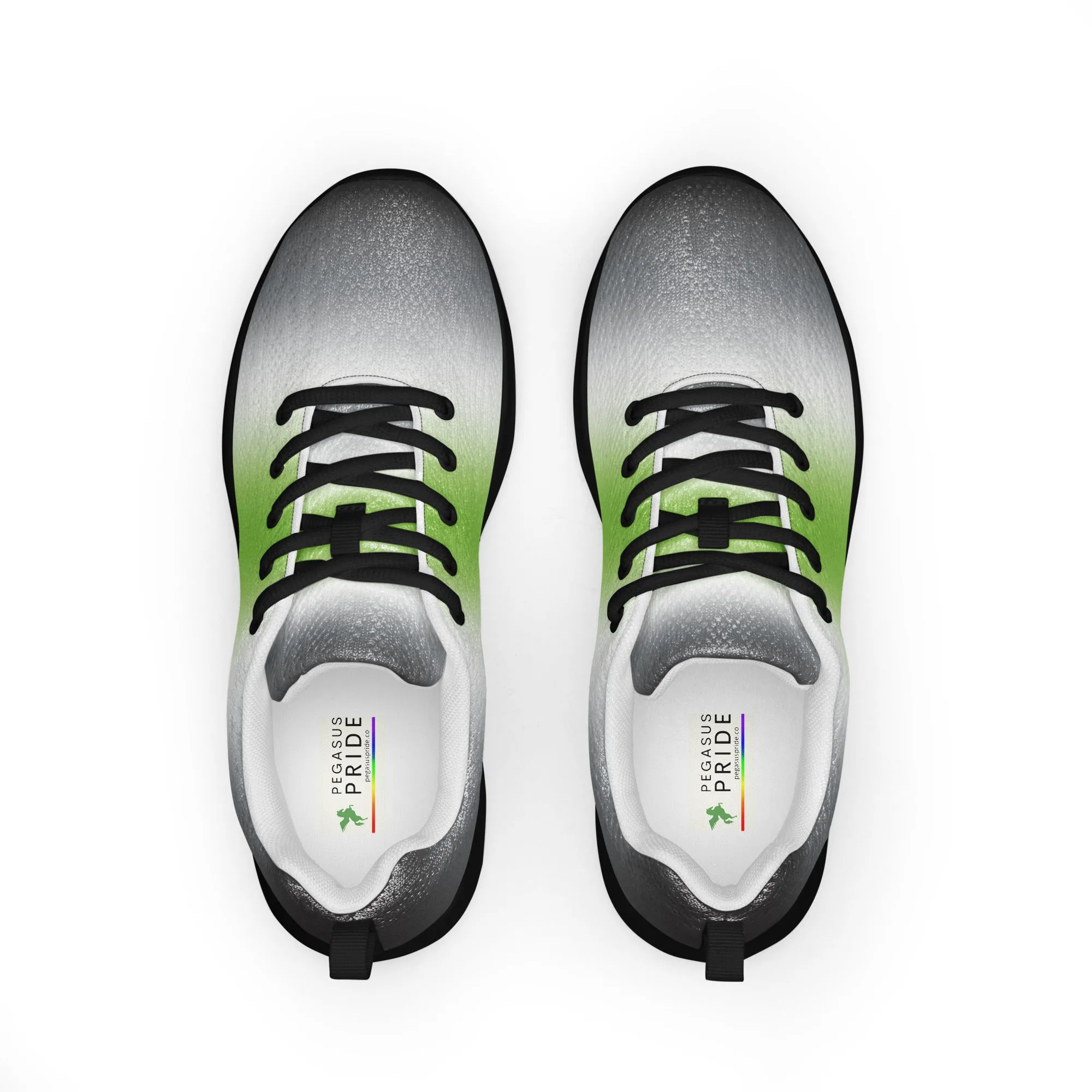Agender Pride Women’s Athletic Shoes in Ombre