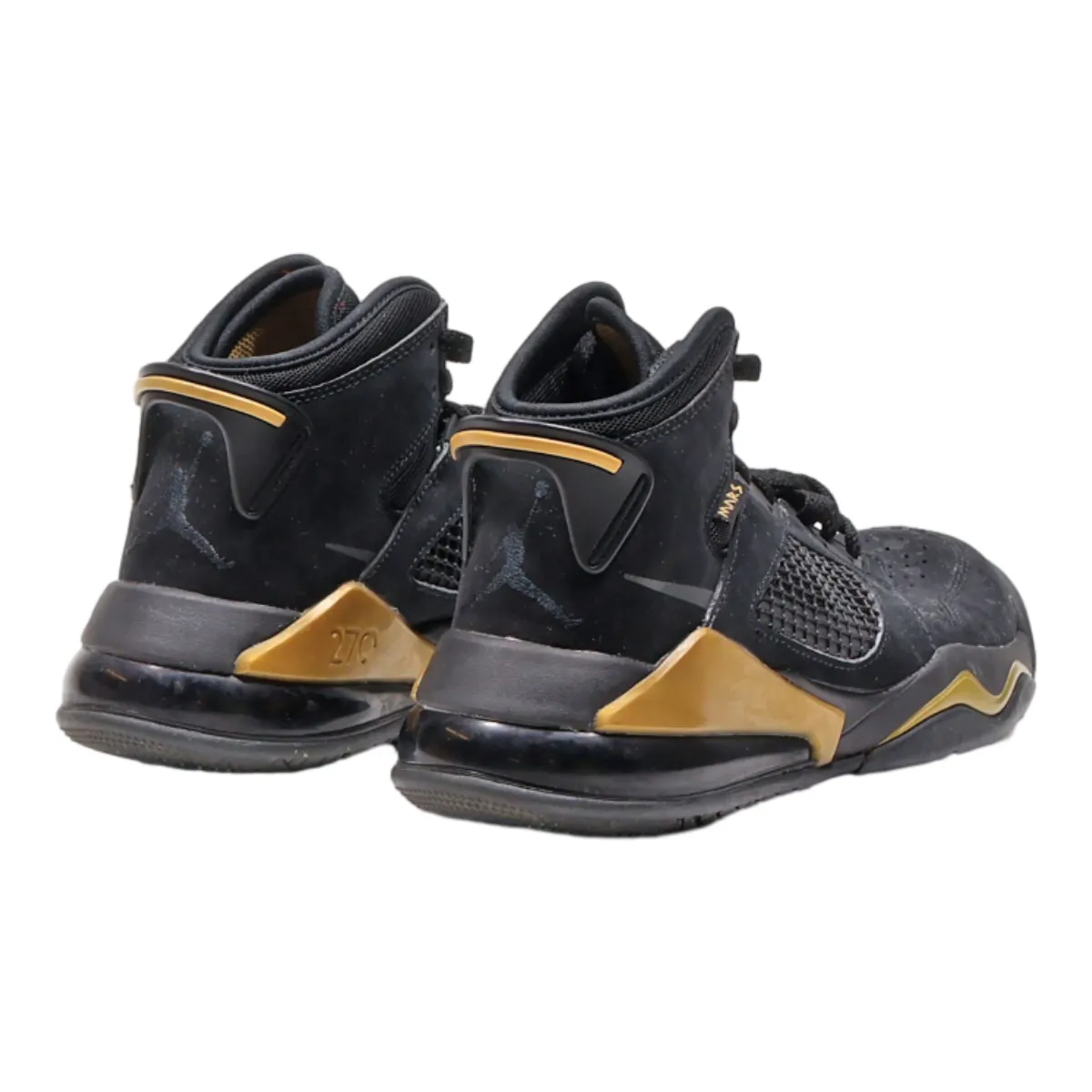 AIR JORDAN High Top Trainers Black Synthetic Boys UK 5.5