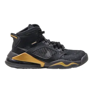 AIR JORDAN High Top Trainers Black Synthetic Boys UK 5.5