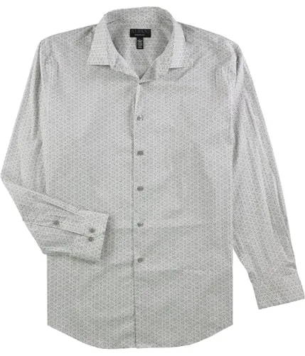 Alfani Mens Athletic Fit Button Up Dress Shirt, TW5