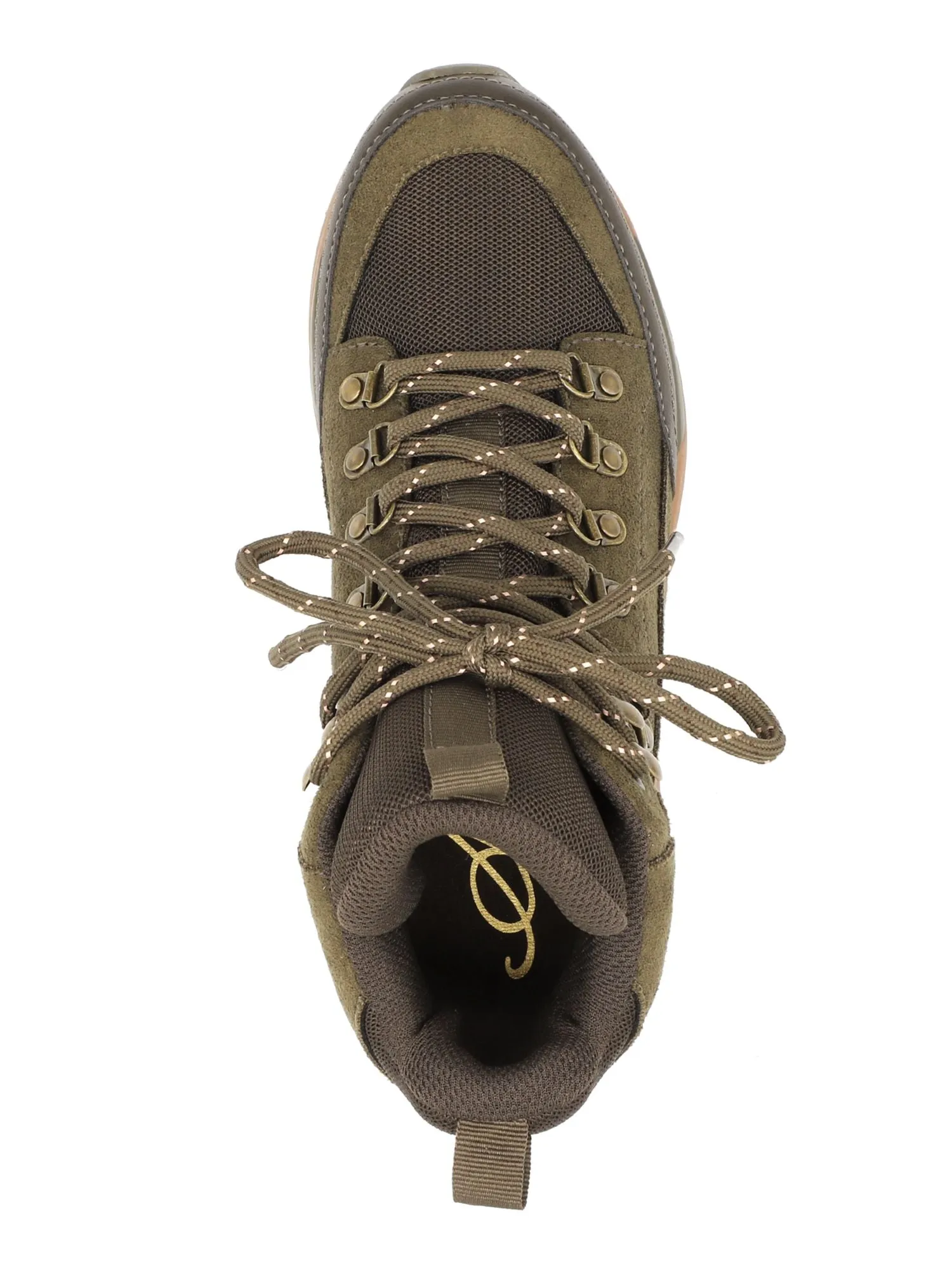 AMERICAN RAG Womens Green 1/2" Platform Removable Insole Comfort Margie Round Toe Wedge Lace-Up Athletic Sneakers Shoes M