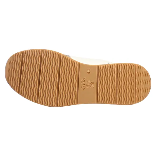 Ara Ladies Wide Fit Trainers - 27540-07 - Cream Gold
