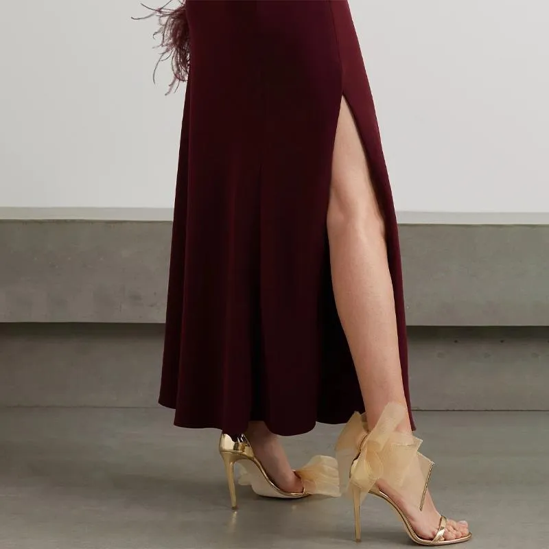 Asymmetrical Open-toe Stiletto Heels