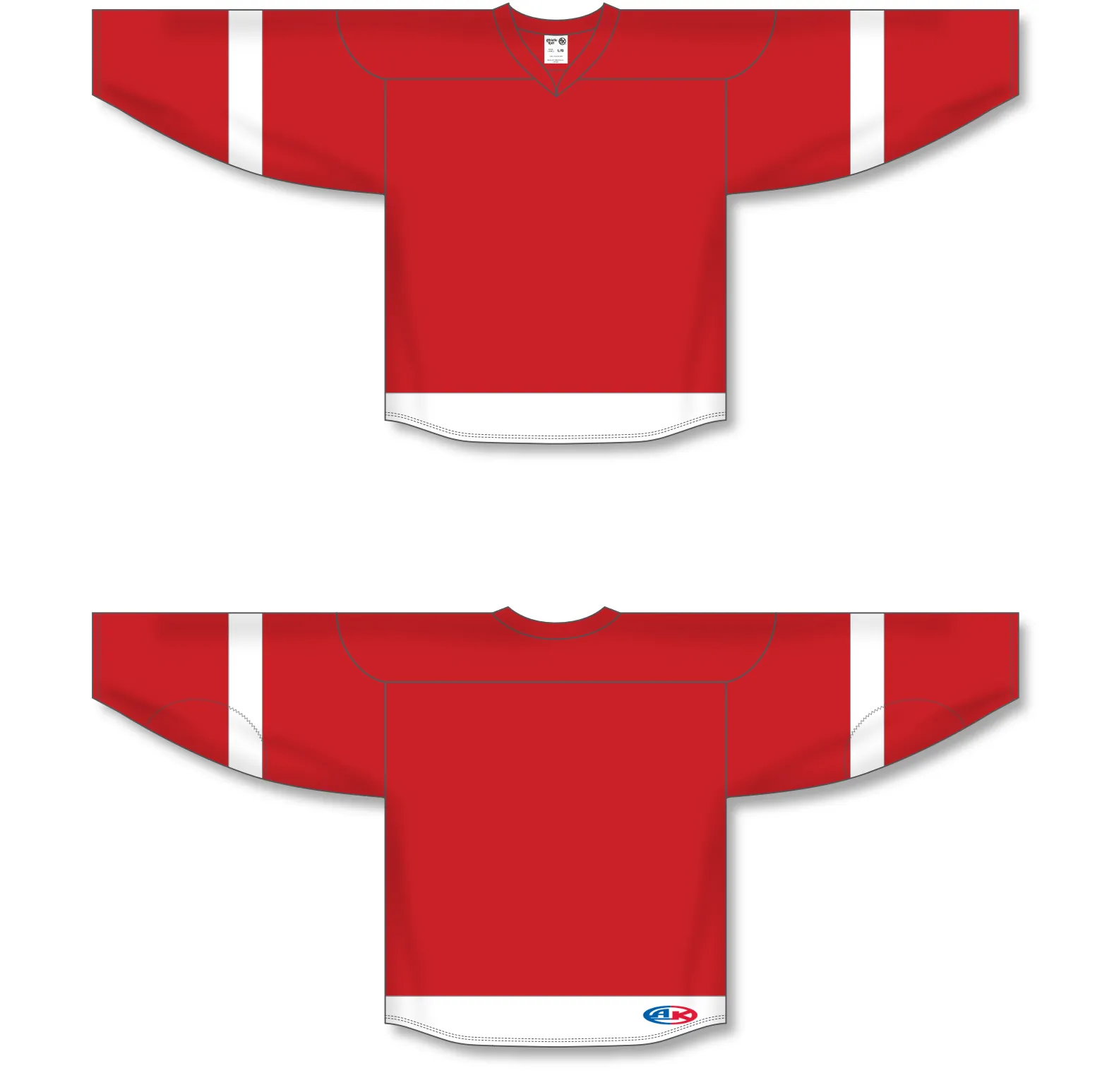 Athletic Knit (AK) H550BA-DET492B Adult 2007 Detroit Red Wings Red Hockey Jersey