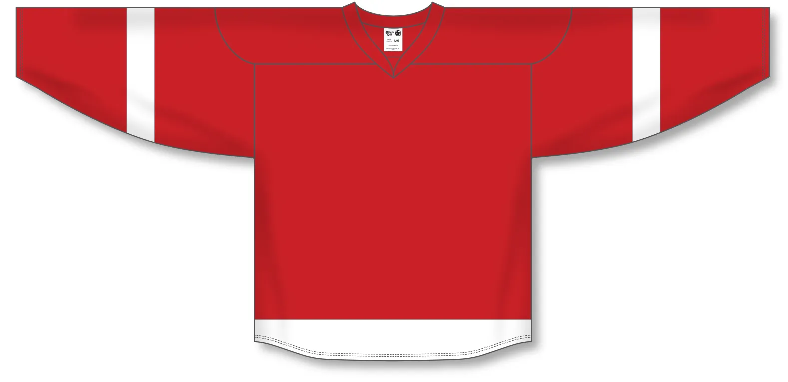 Athletic Knit (AK) H550BA-DET492B Adult 2007 Detroit Red Wings Red Hockey Jersey