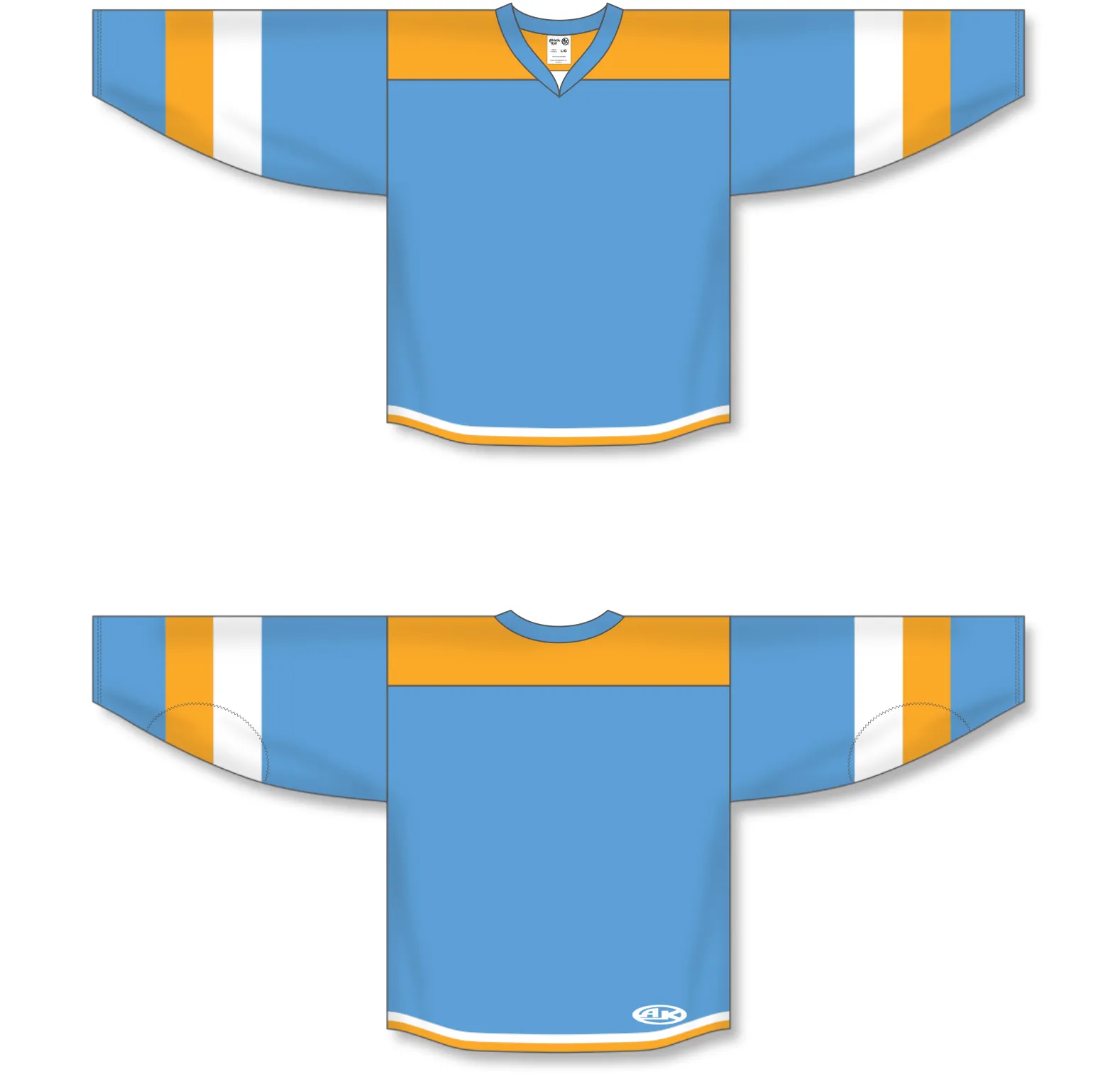Athletic Knit (AK) H7400Y-473 Youth Sky Blue Select Hockey Jersey