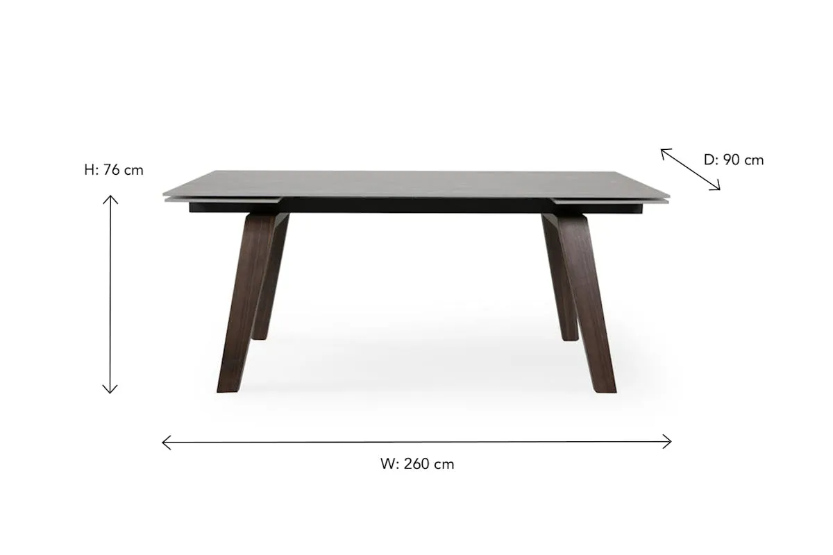 Avenza Rectangle Extending Dining Table | Latte