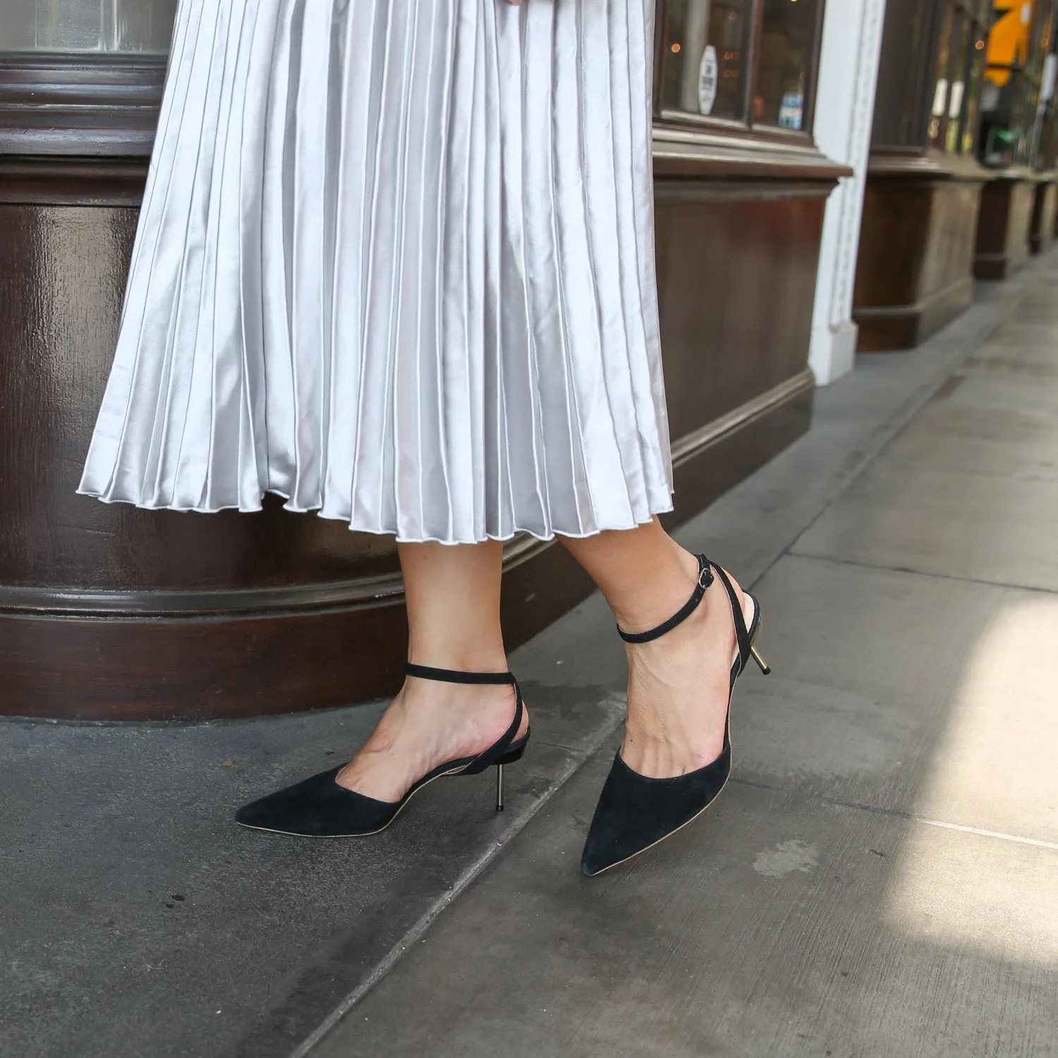 Black Suede Stiletto   Marilyn