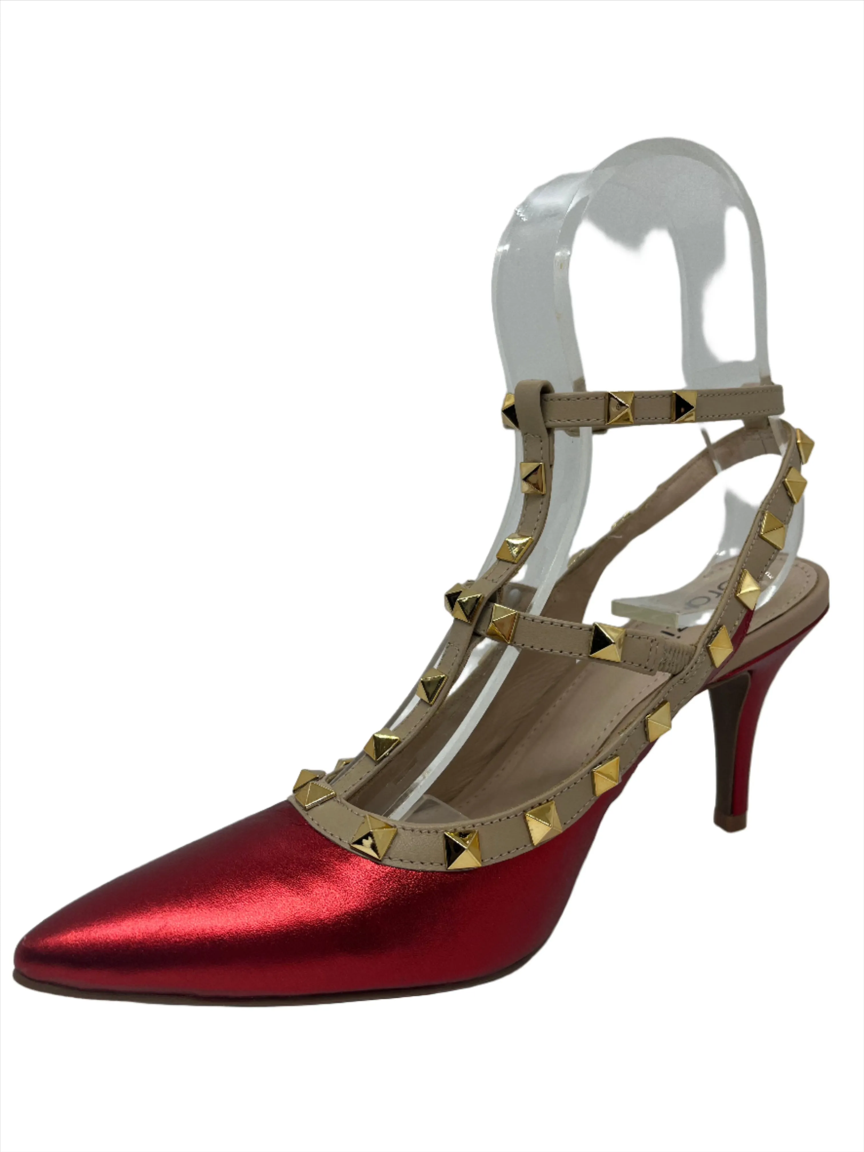 BRAZILIO VIV STUD HEEL