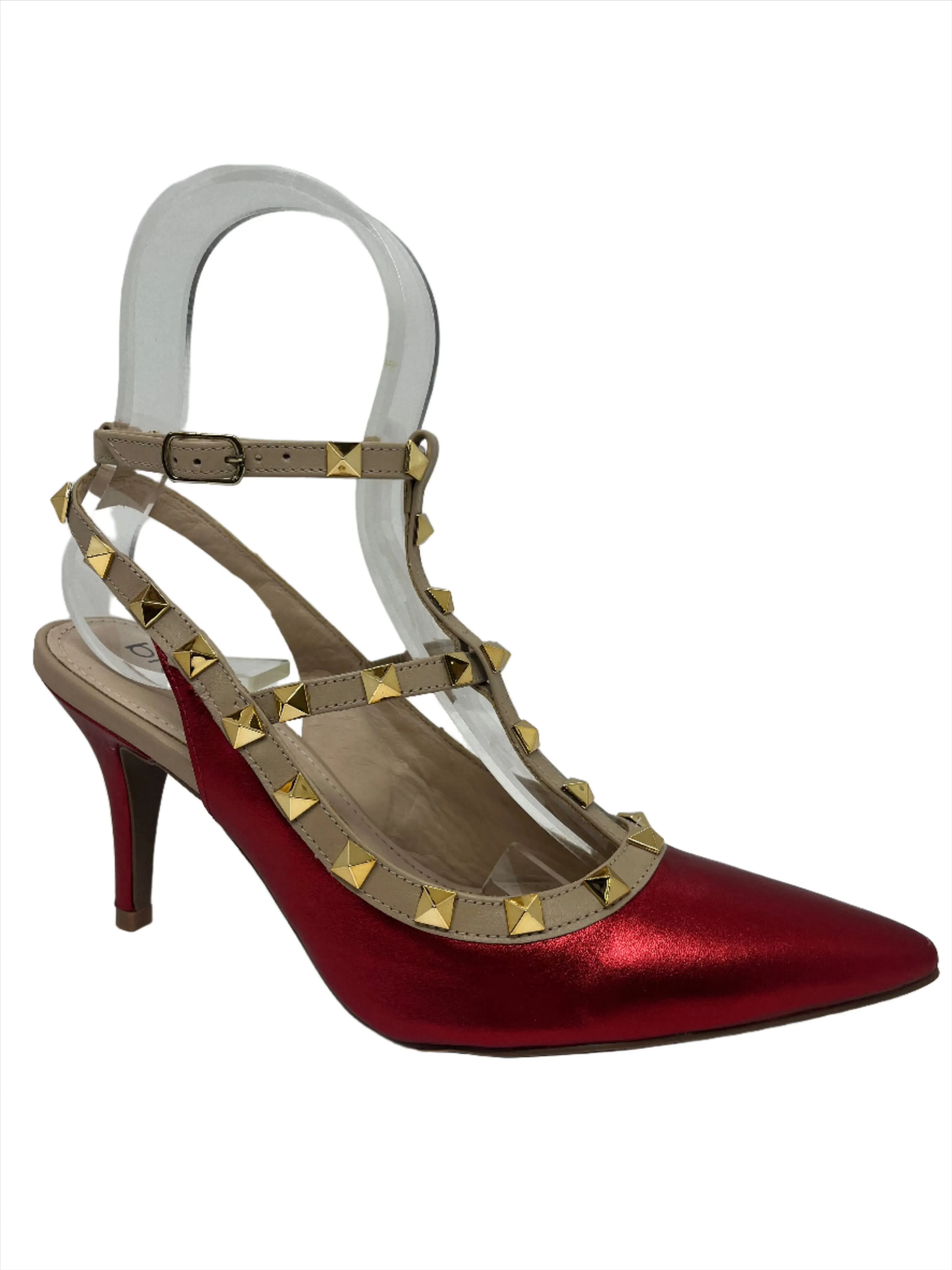 BRAZILIO VIV STUD HEEL