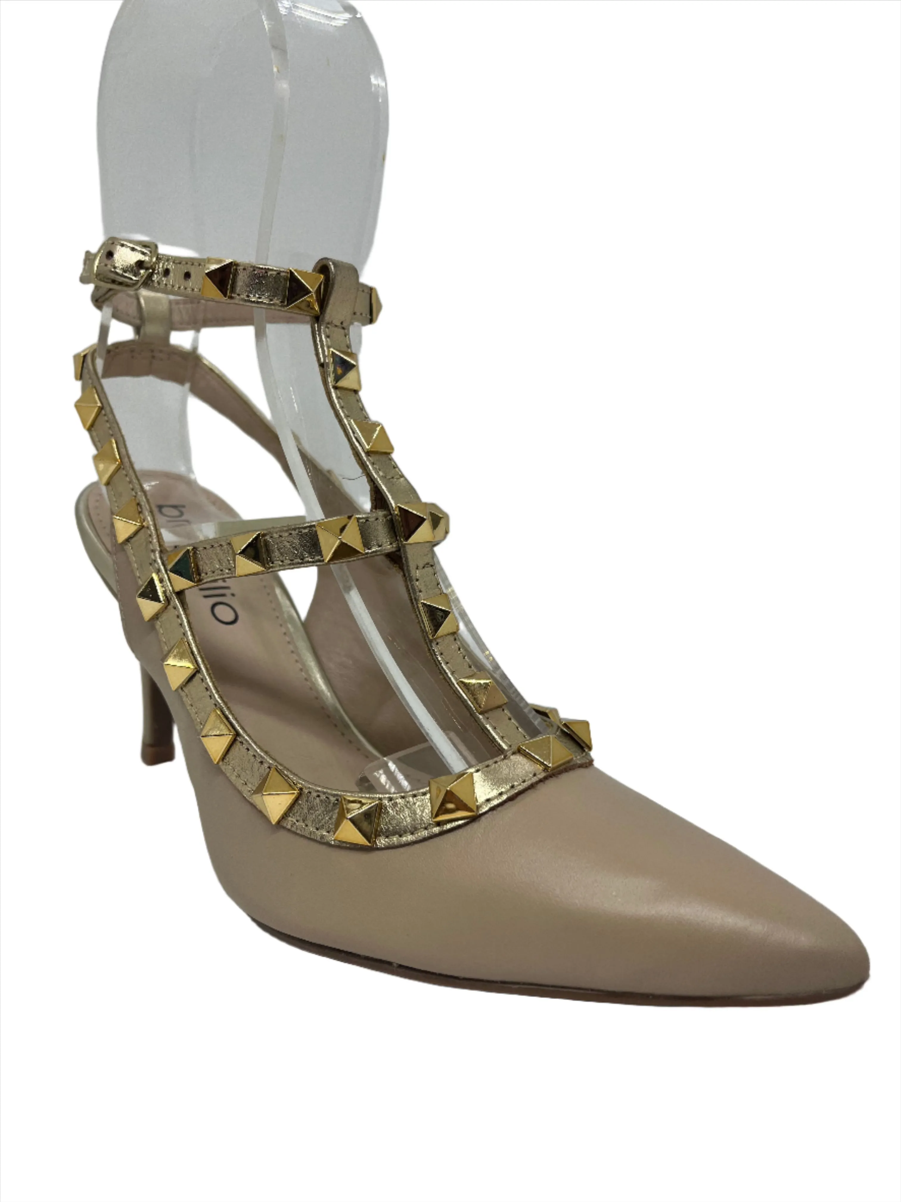 BRAZILIO VIV STUD HEEL