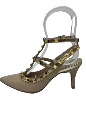 BRAZILIO VIV STUD HEEL