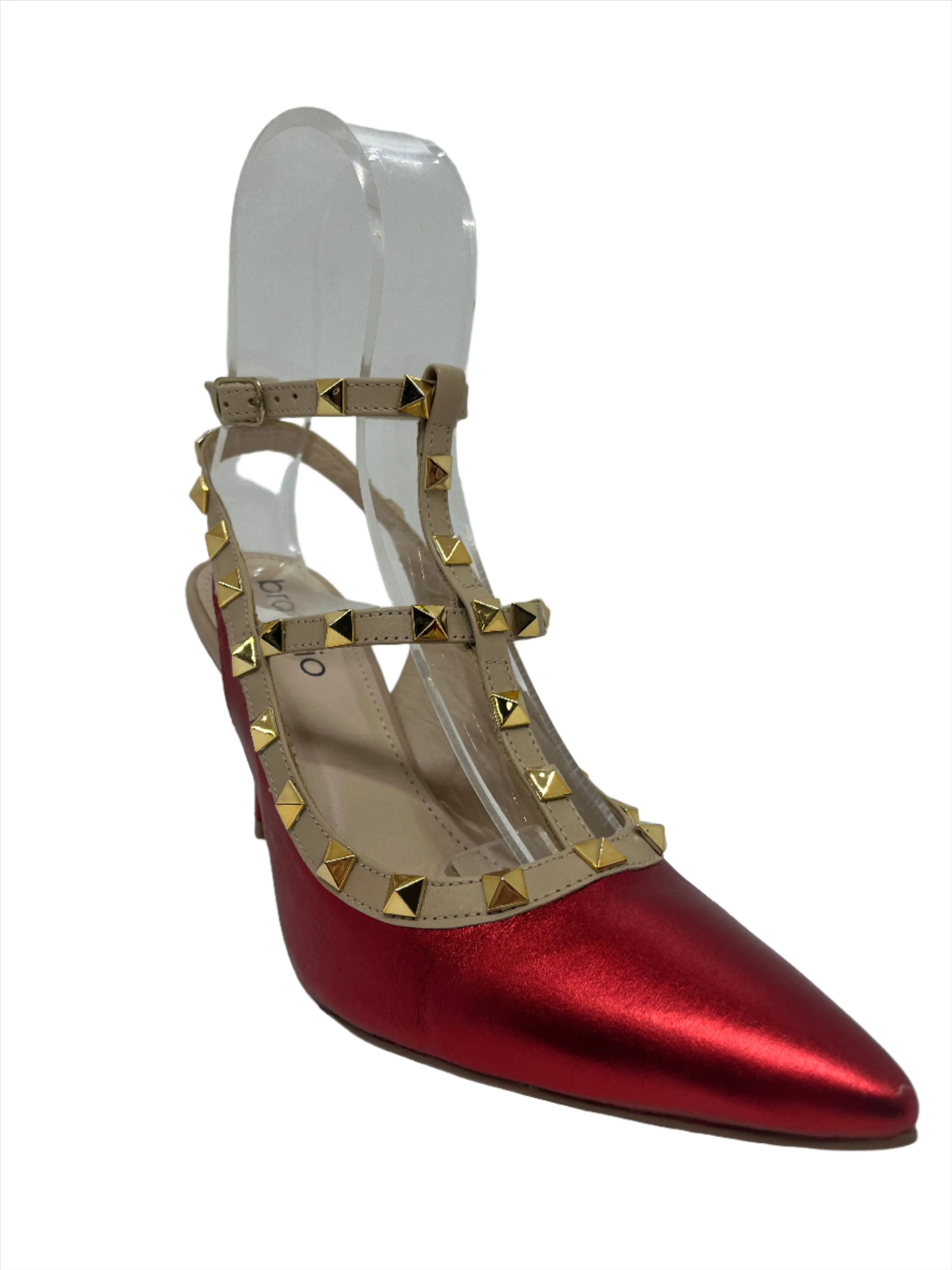 BRAZILIO VIV STUD HEEL