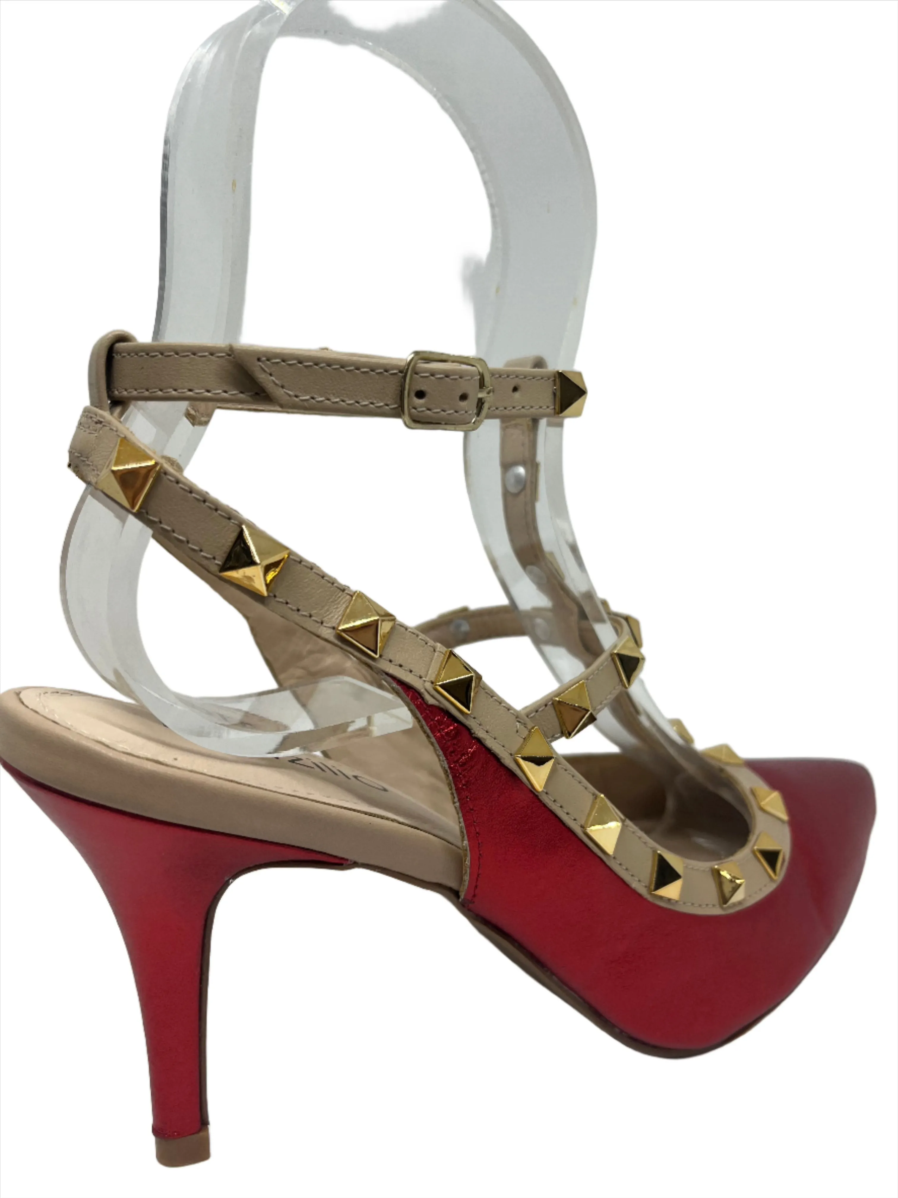 BRAZILIO VIV STUD HEEL