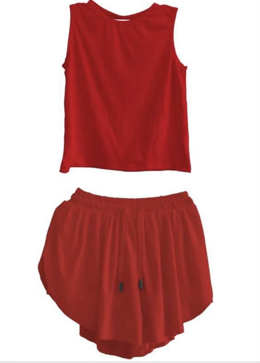 Butterfly Athletic Shorts Red