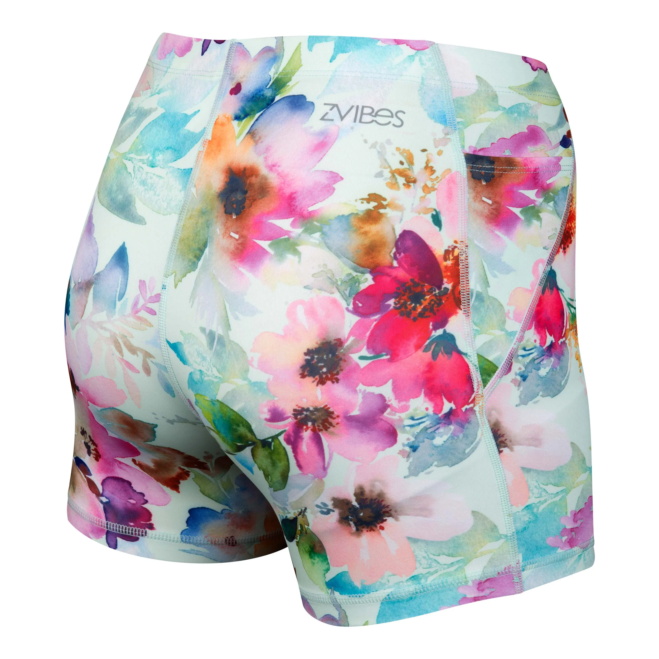 Calza Corta Running Mujer ZVibes Athletic Celeste
