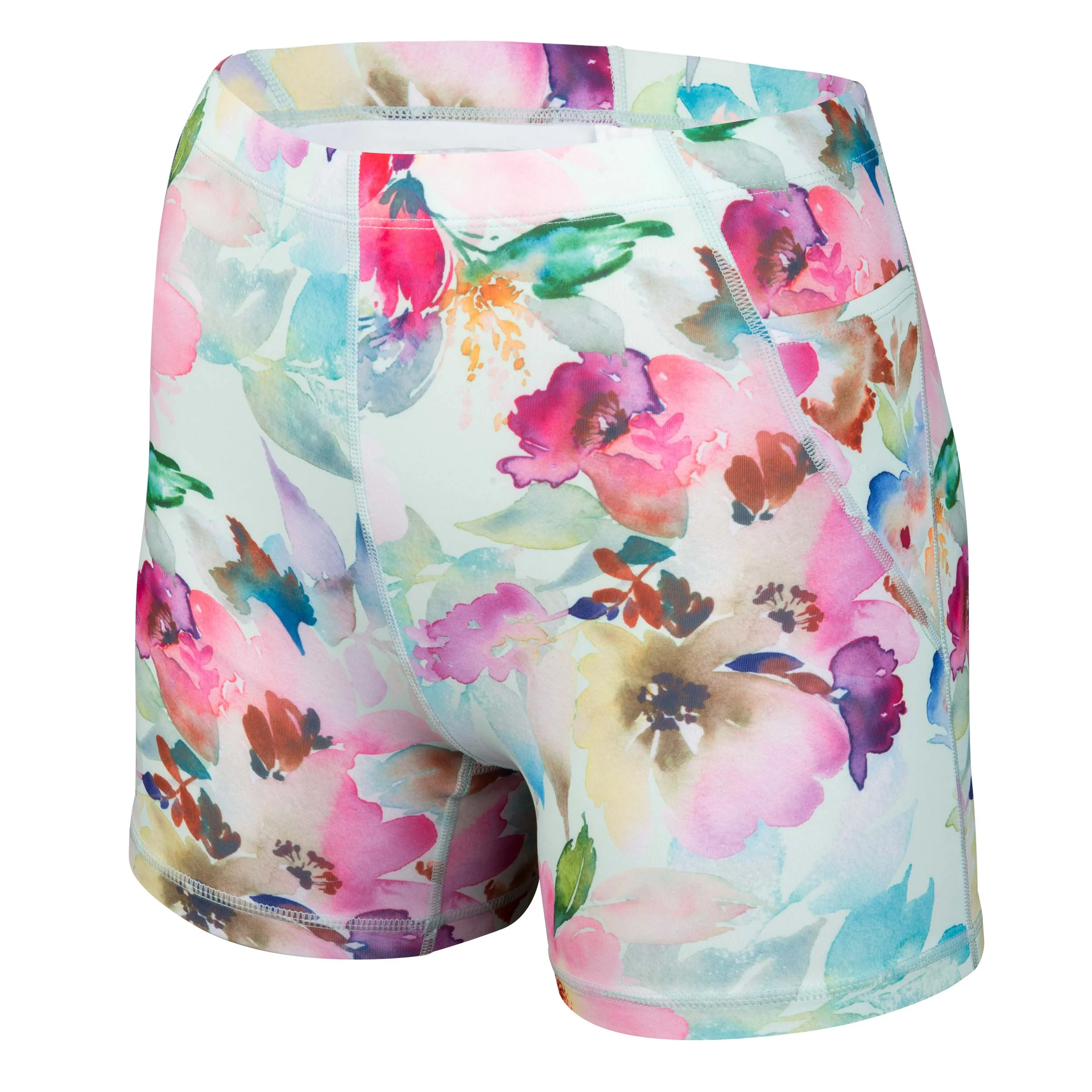 Calza Corta Running Mujer ZVibes Athletic Celeste