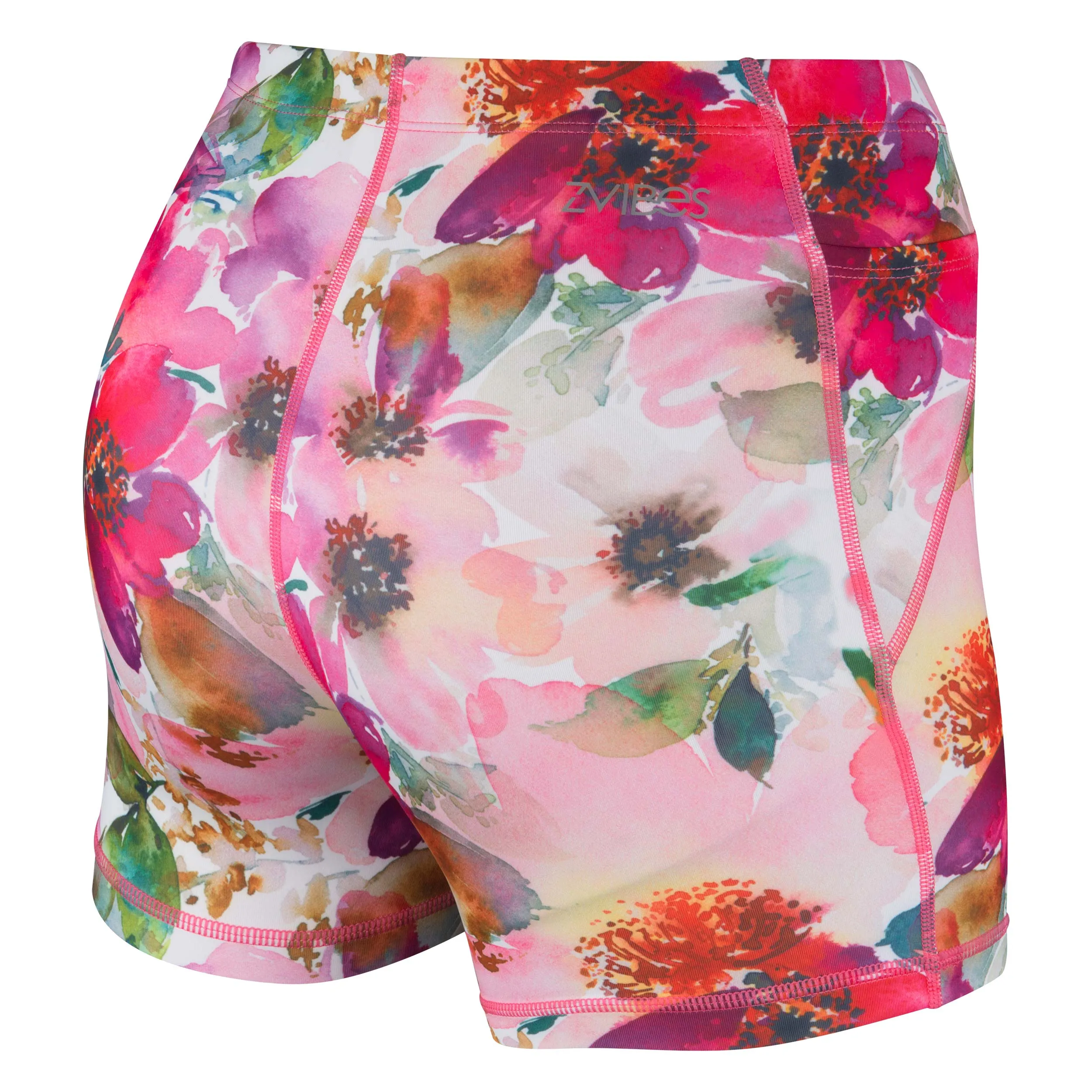 Calza Corta Running Mujer ZVibes Athletic Rosado