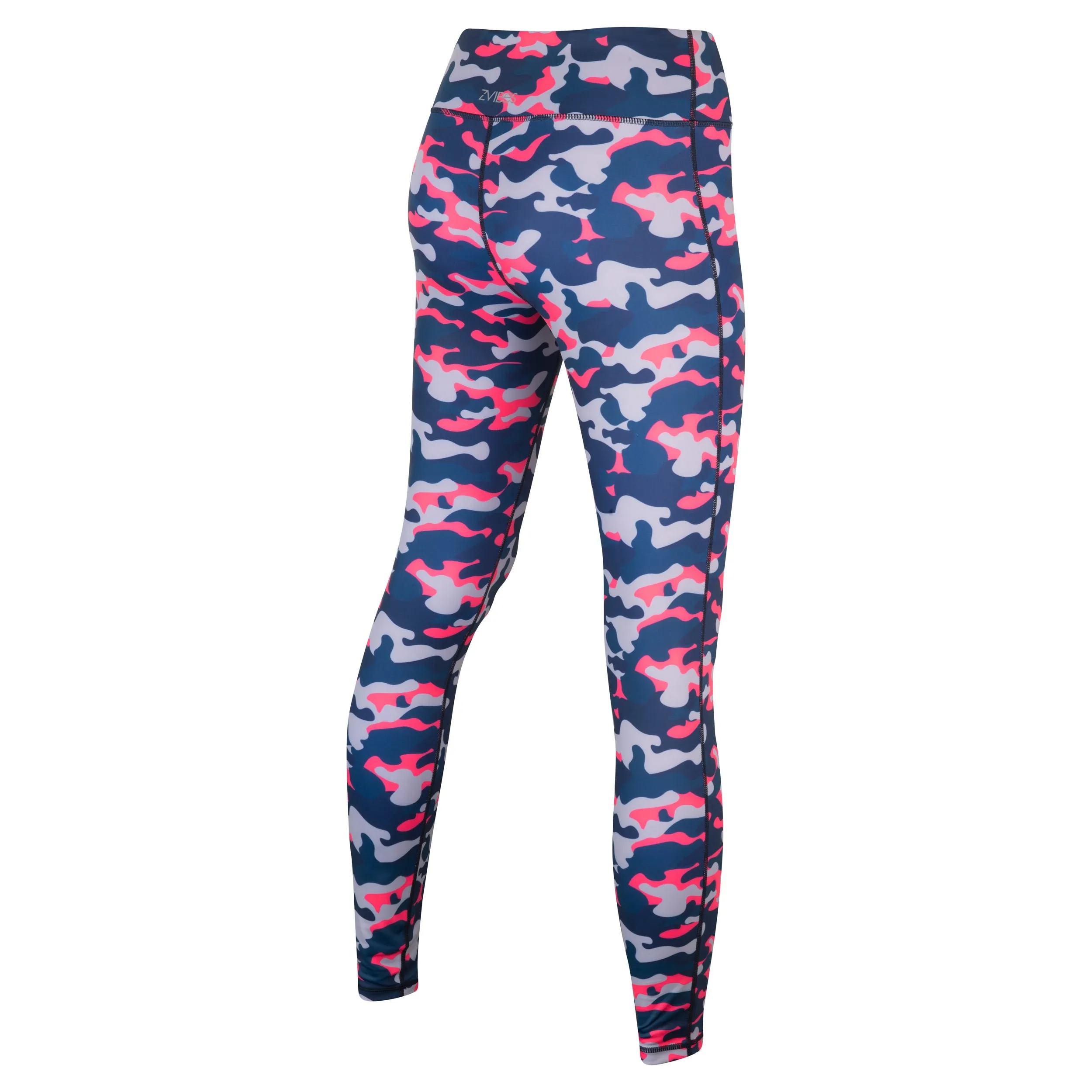 Calza Running Mujer ZVibes Athletic Neon Print Fucsia
