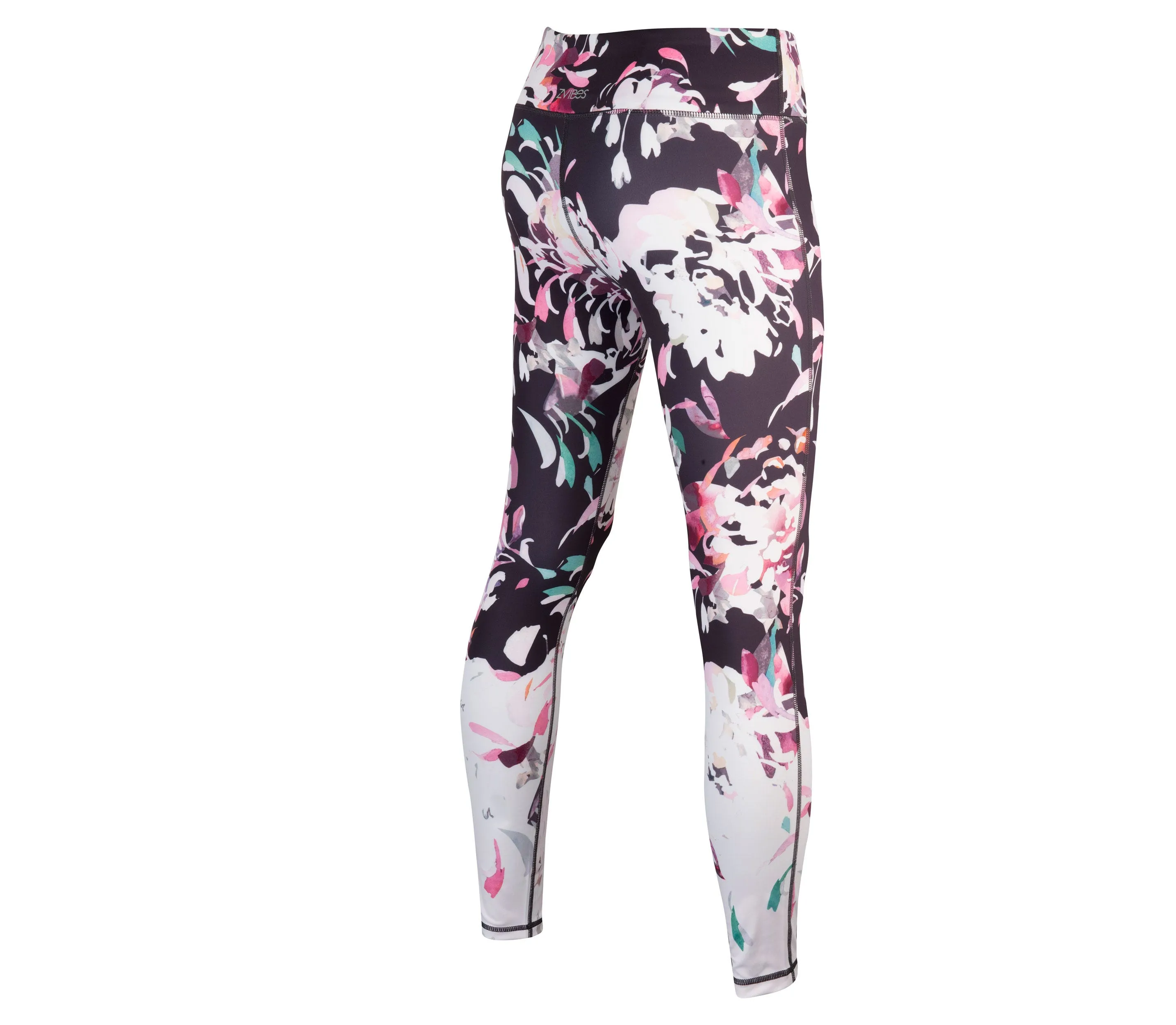 Calza Running Mujer ZVibes Athletic Print Violeta