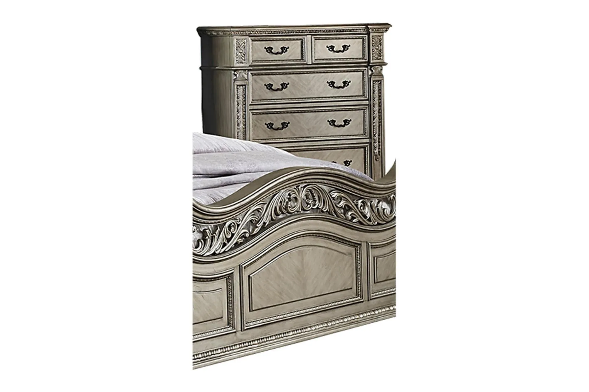 Catalonia Platinum Gold Bedroom Collection