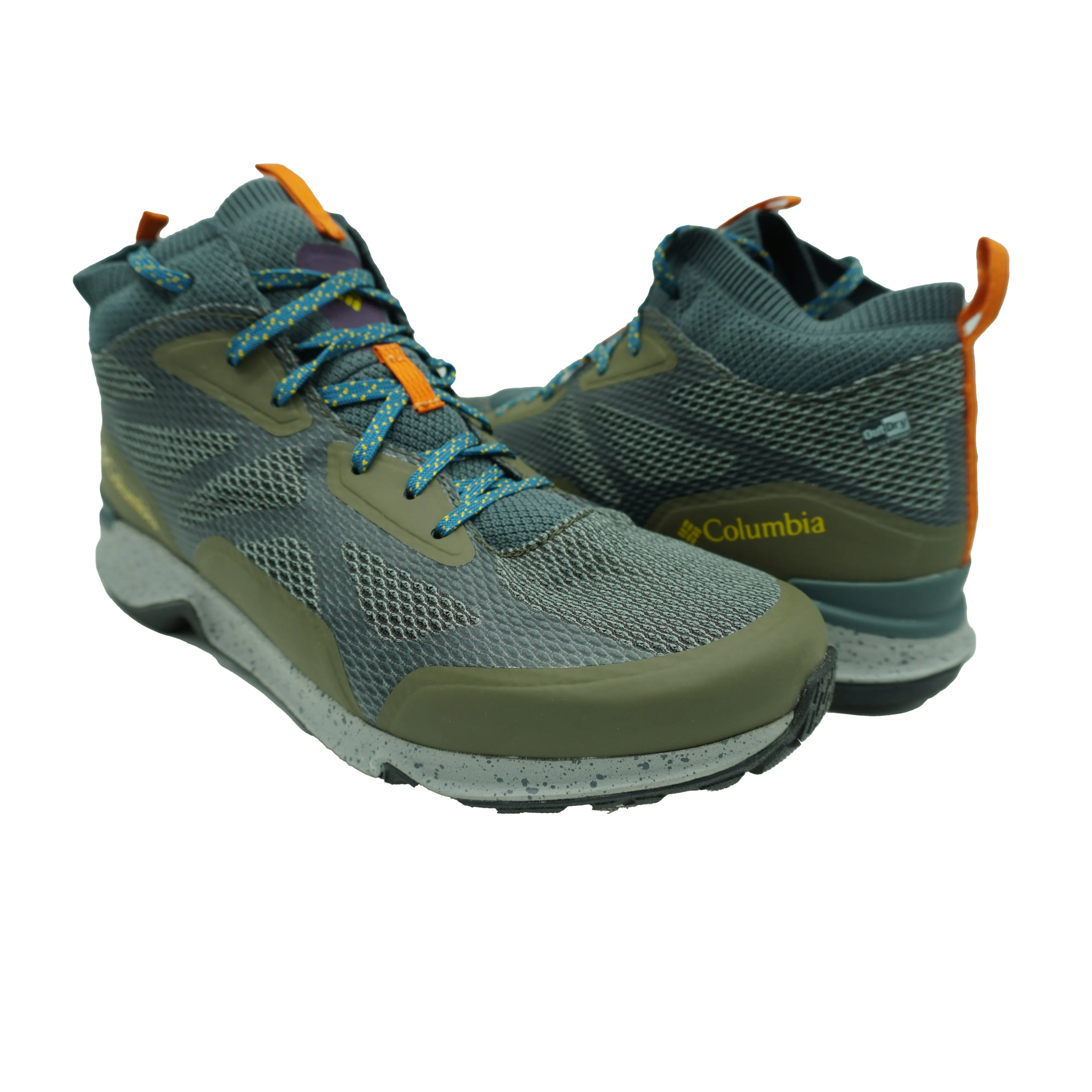 Columbia Men's Vitesse Mid Outdry Athletic Shoes Gray Green Size 10.5