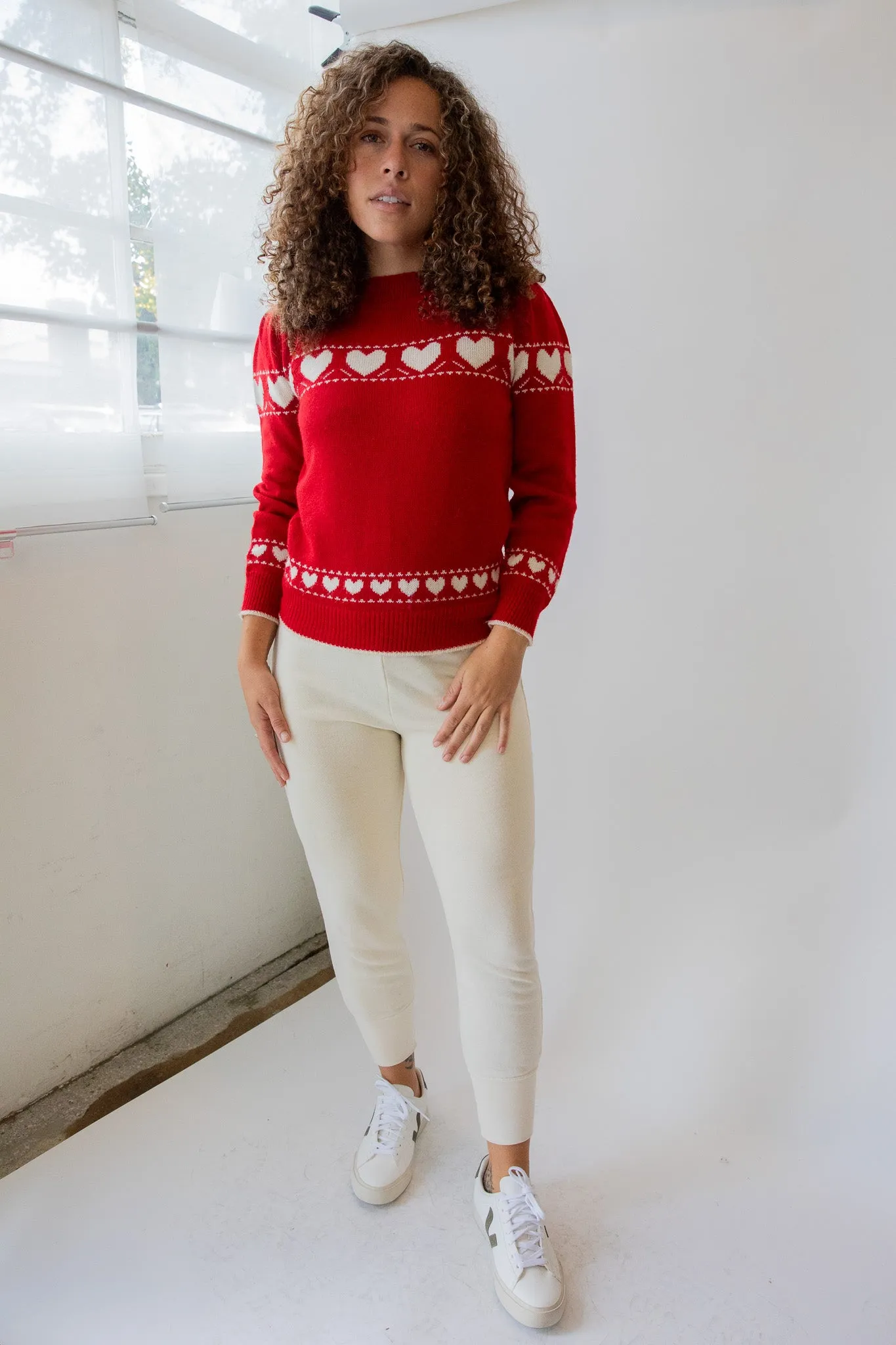 Cream Athletic Sweatpant