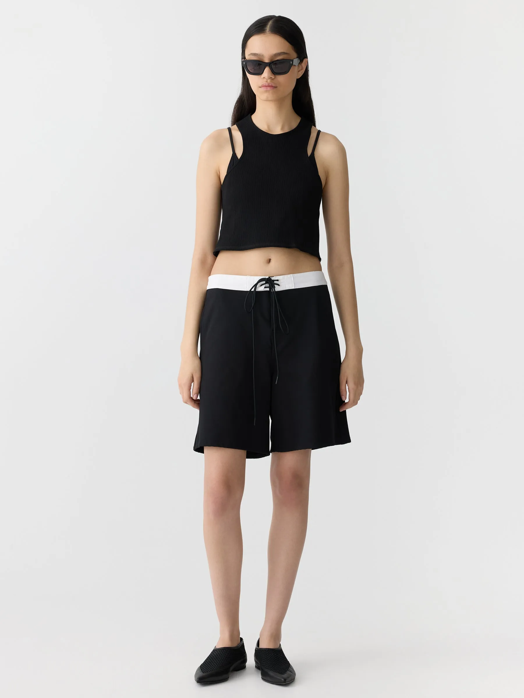 cropped athletic tank