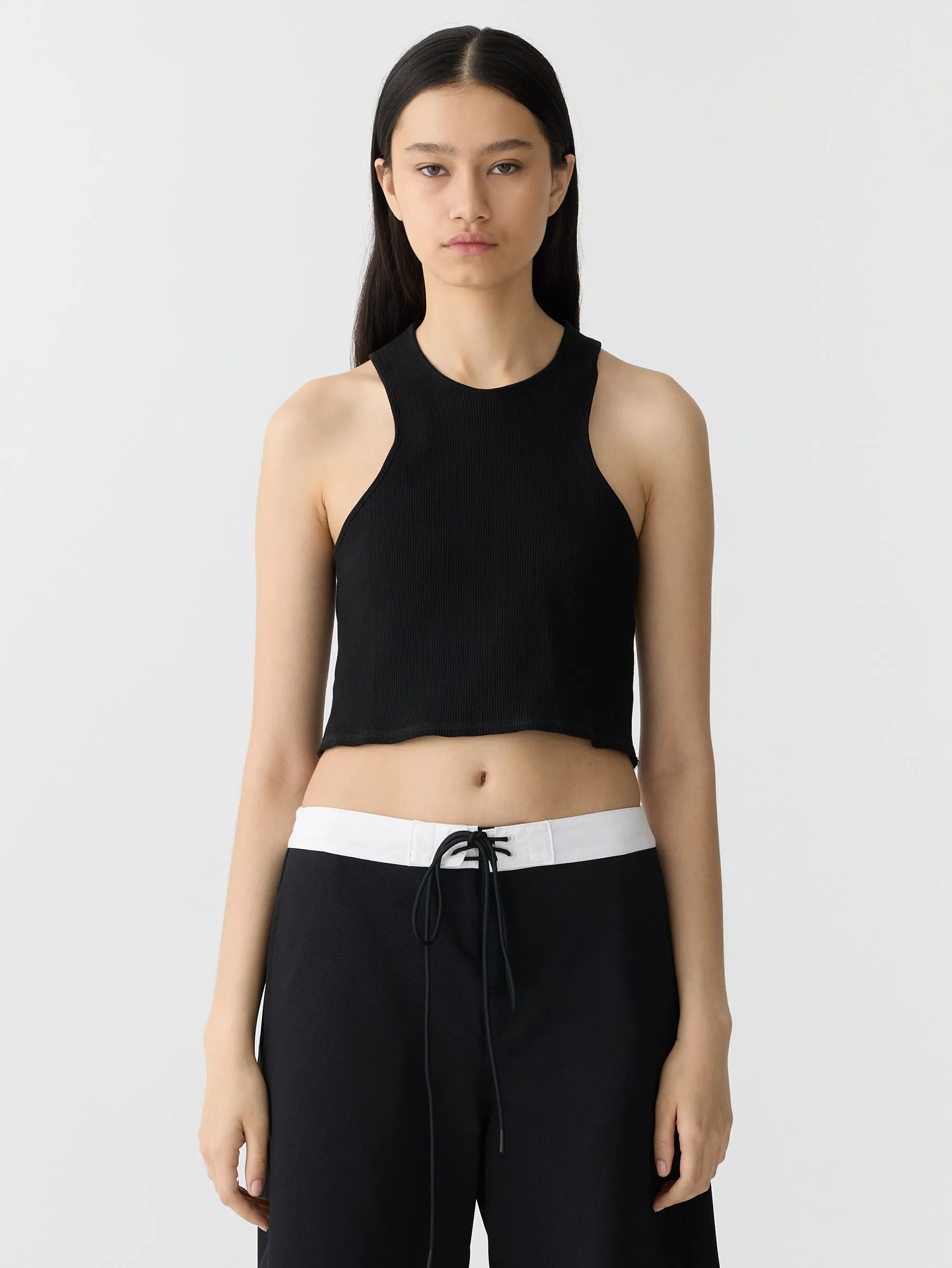 cropped athletic tank