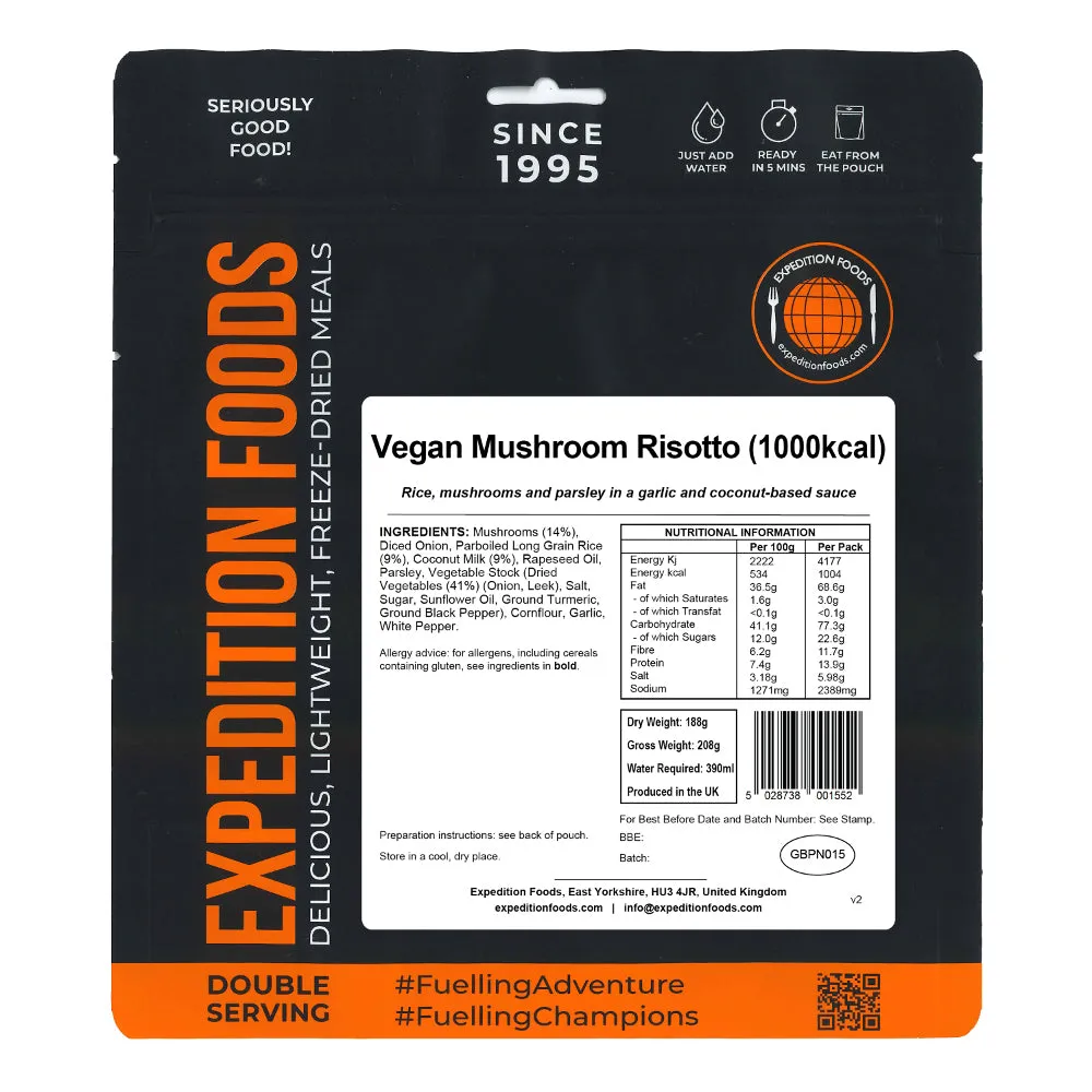 Expedition Foods Vegan Mushroom Risotto