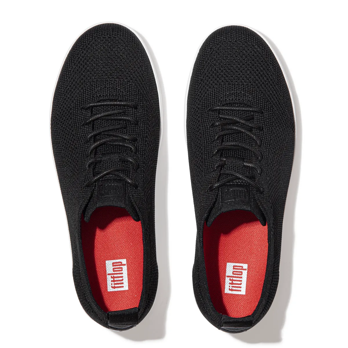 FitFlop Rally Tonal Knit Trainers Black