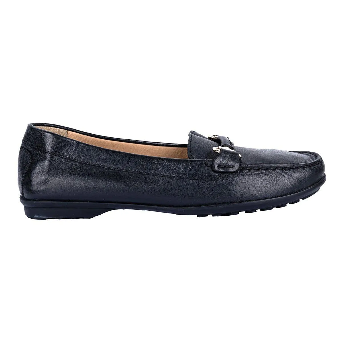 Geox Elidia Casual Loafers Leather Black Colour For Women