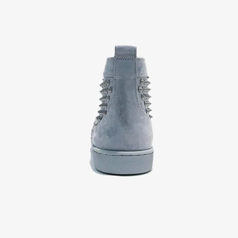 Grey Suede high Top Sneakers