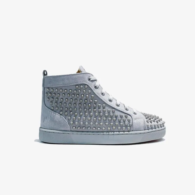 Grey Suede high Top Sneakers
