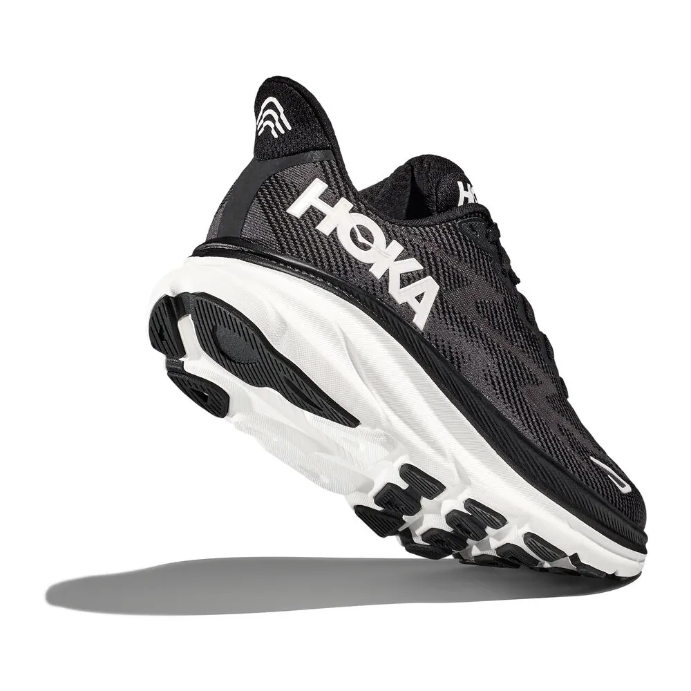 Hoka Clifton 9 Running Shoe Black/White (Men's)