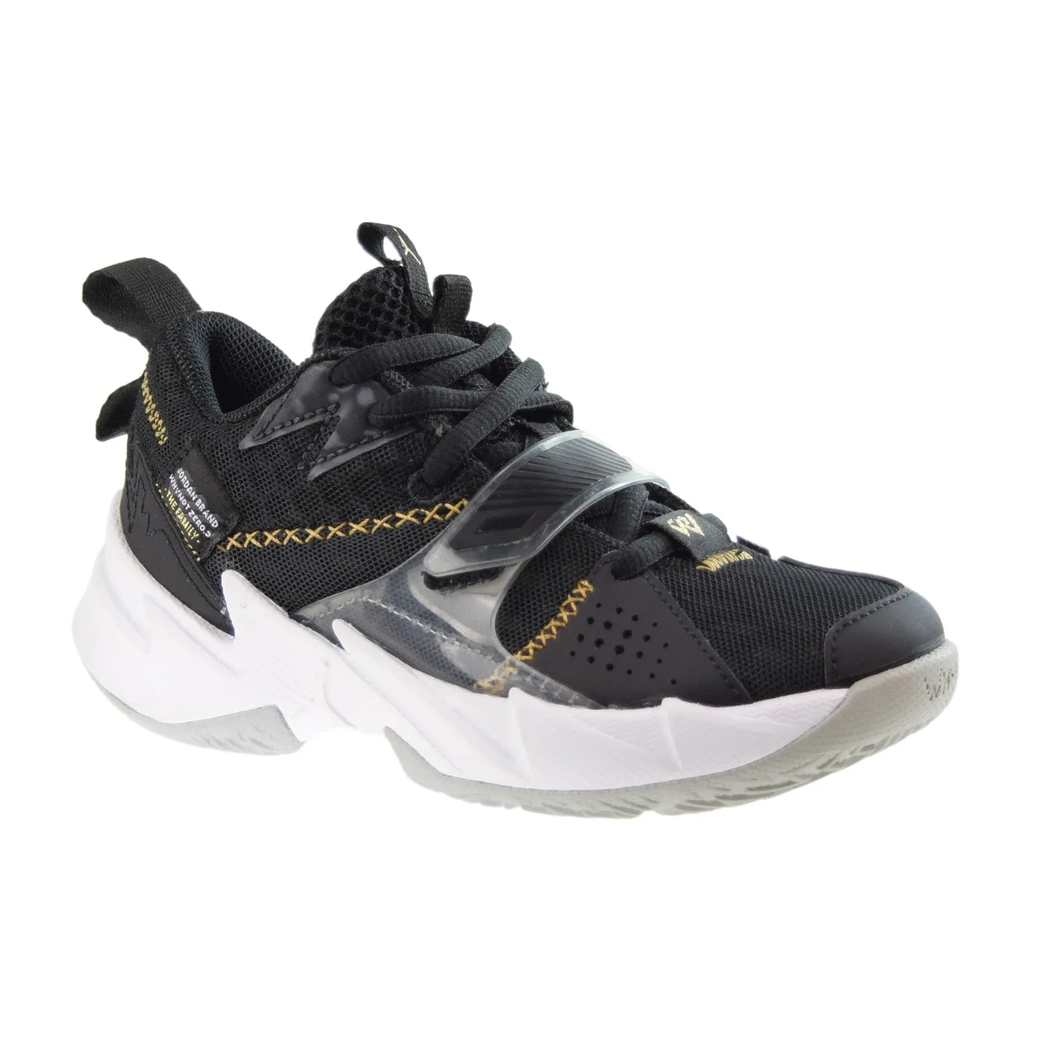 Jordan Why Not Zer0.3 The Family (PS) Little Kids' Shoes Black-Metallic Gold